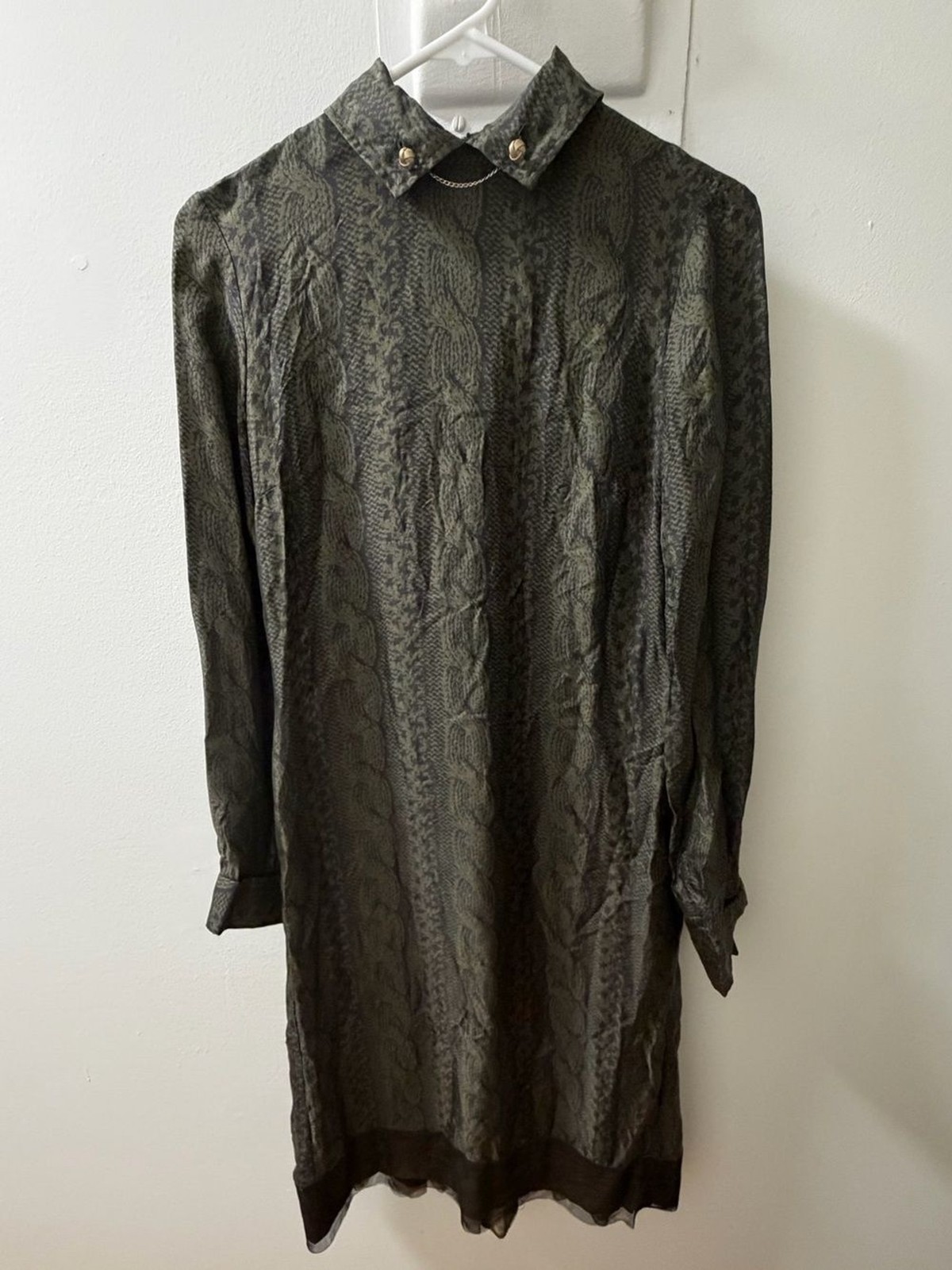 Tommy Hilfiger Collection Snakeskin Print Midi Dress Made in Italy 🇮🇹