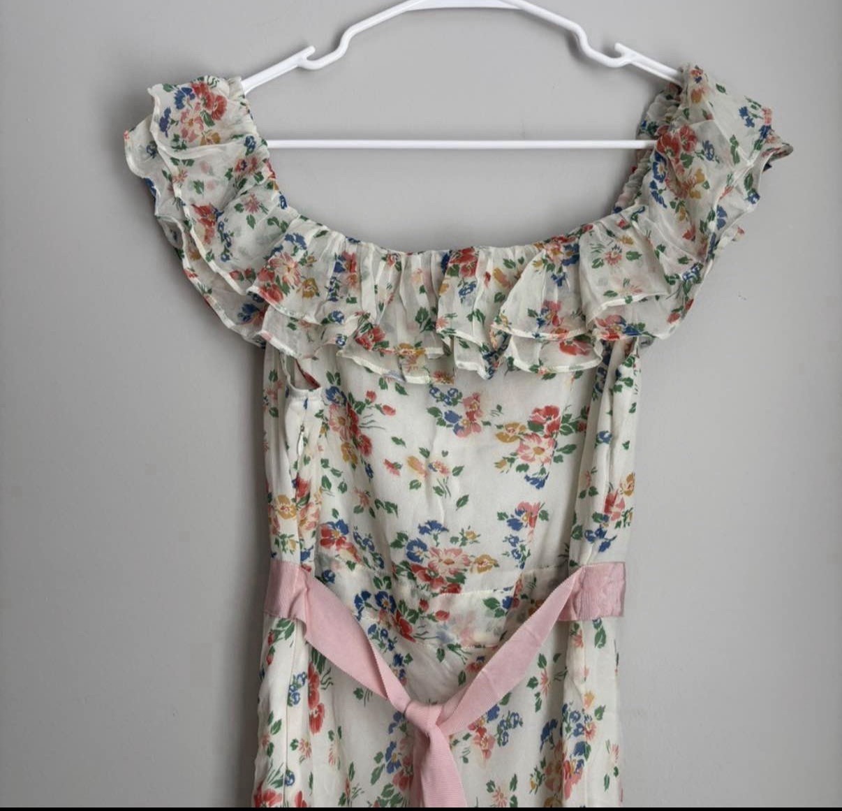 Loveshackfancy Faith Dress silk Size 8 READ