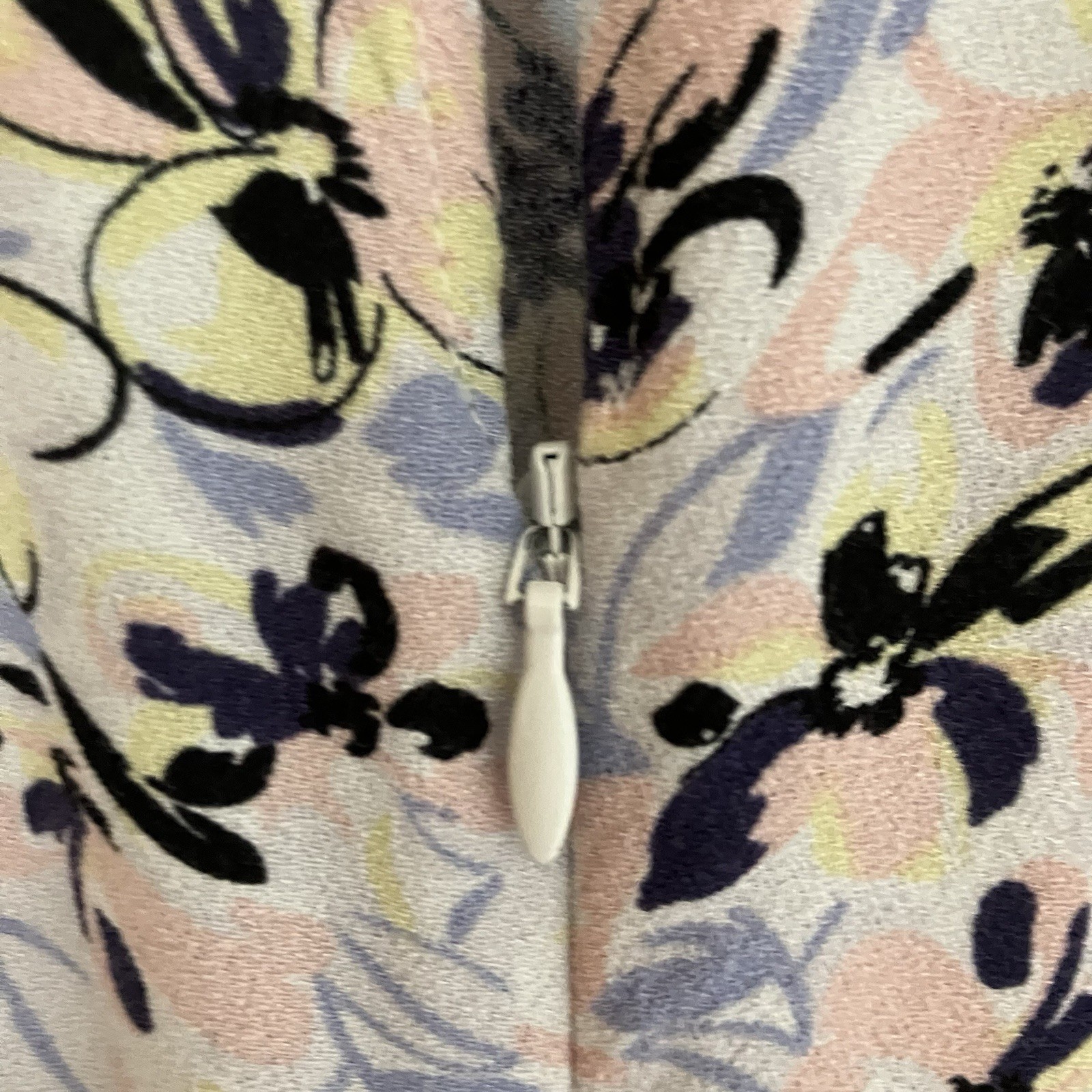 Oliver Bonas Pastel Floral Viscose Midi Dress (UK 14) VGC