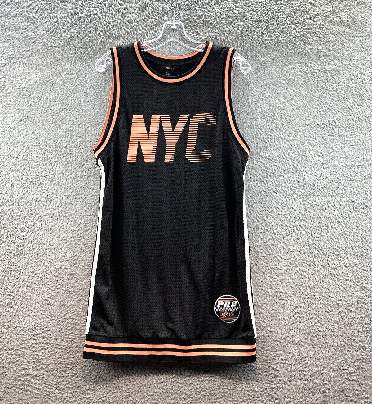 Forever 21 Tank Dress Women’s Size Small Black NYC Mesh Jersey Tank Shirt Dress