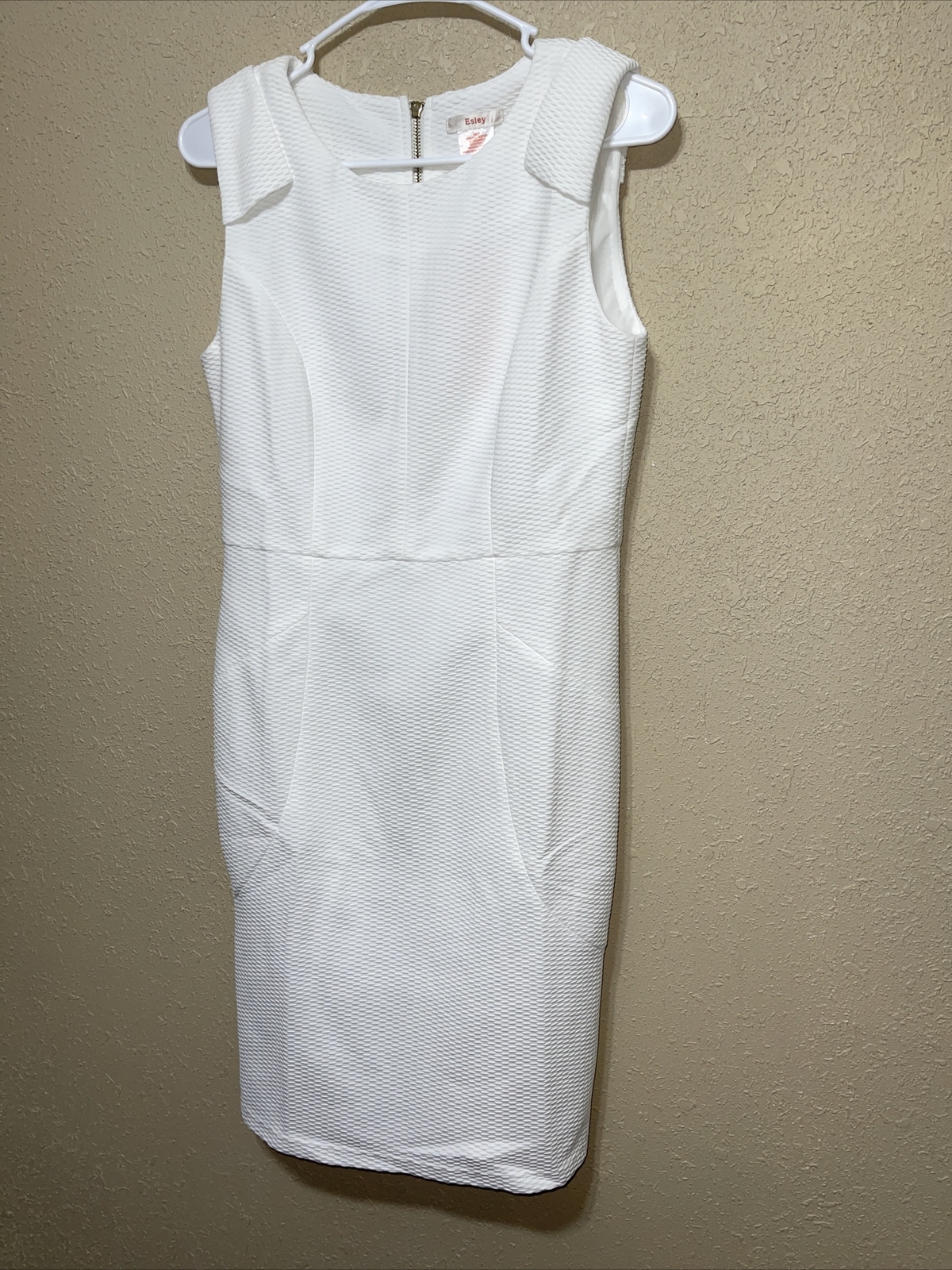 Easley Dress Ladies WHITE BACK ZIP SZ M NEW
