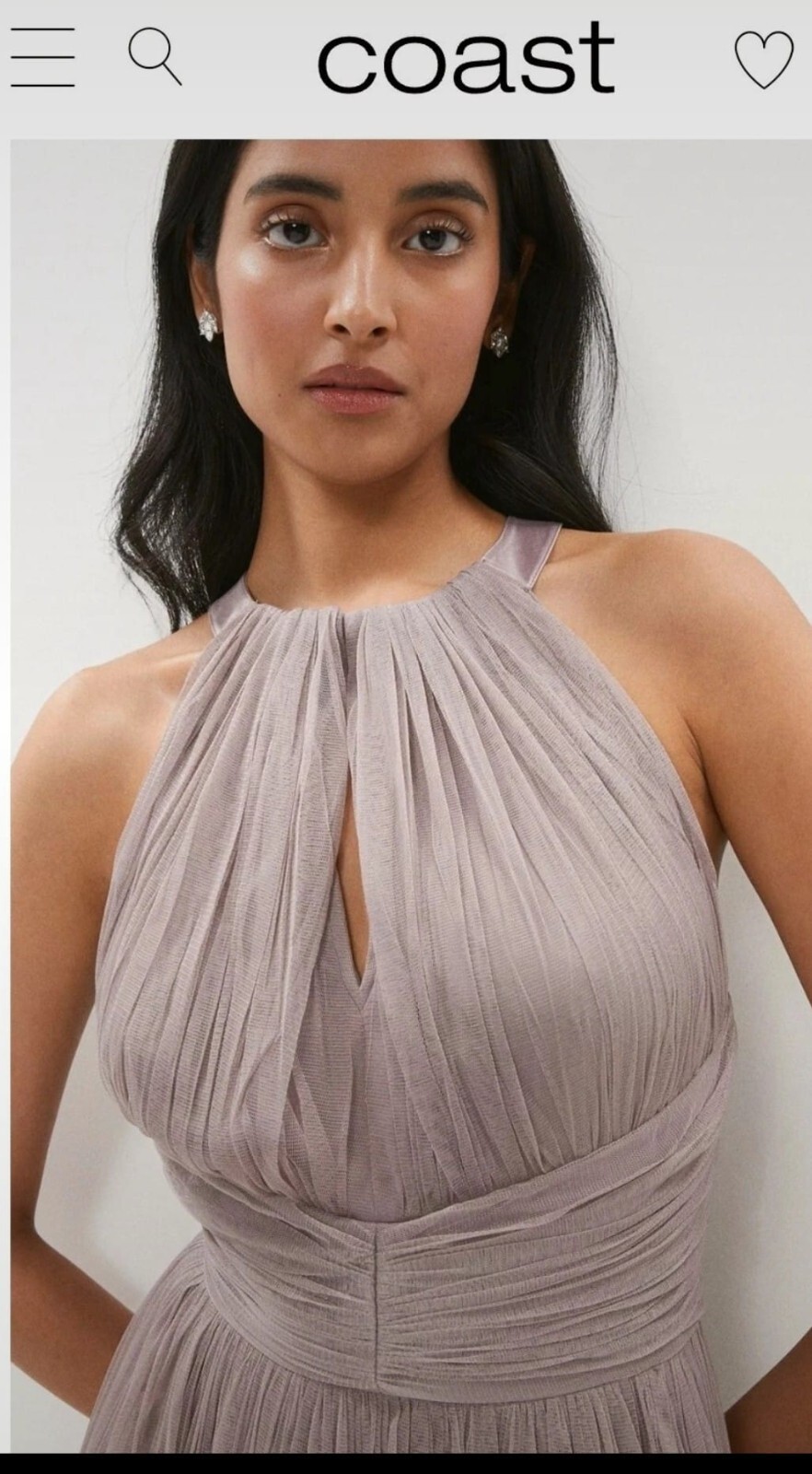 Coast ruched bridesmaid dresses multiple sizes available mink 12