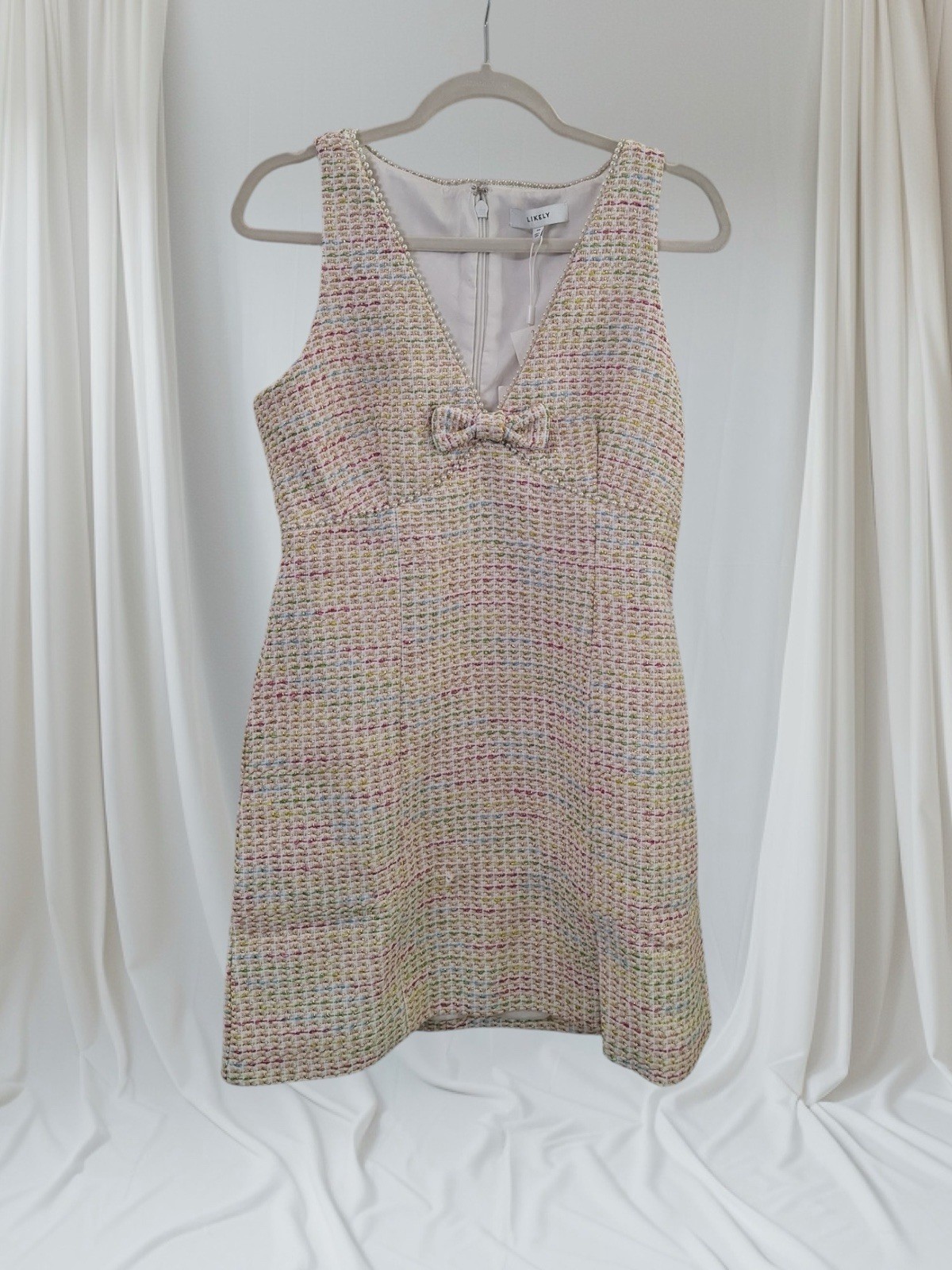 LIKELY Women’s Troya Multicolored Pink Mini Dress Size 10 NWT