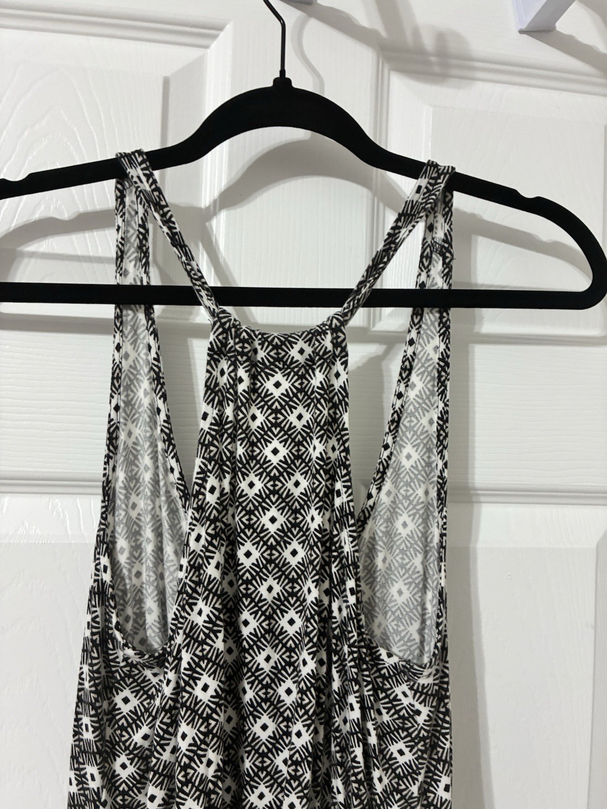 Old Navy Racerback Dresses Size Small Lot of 2 Geometric prints blue + black