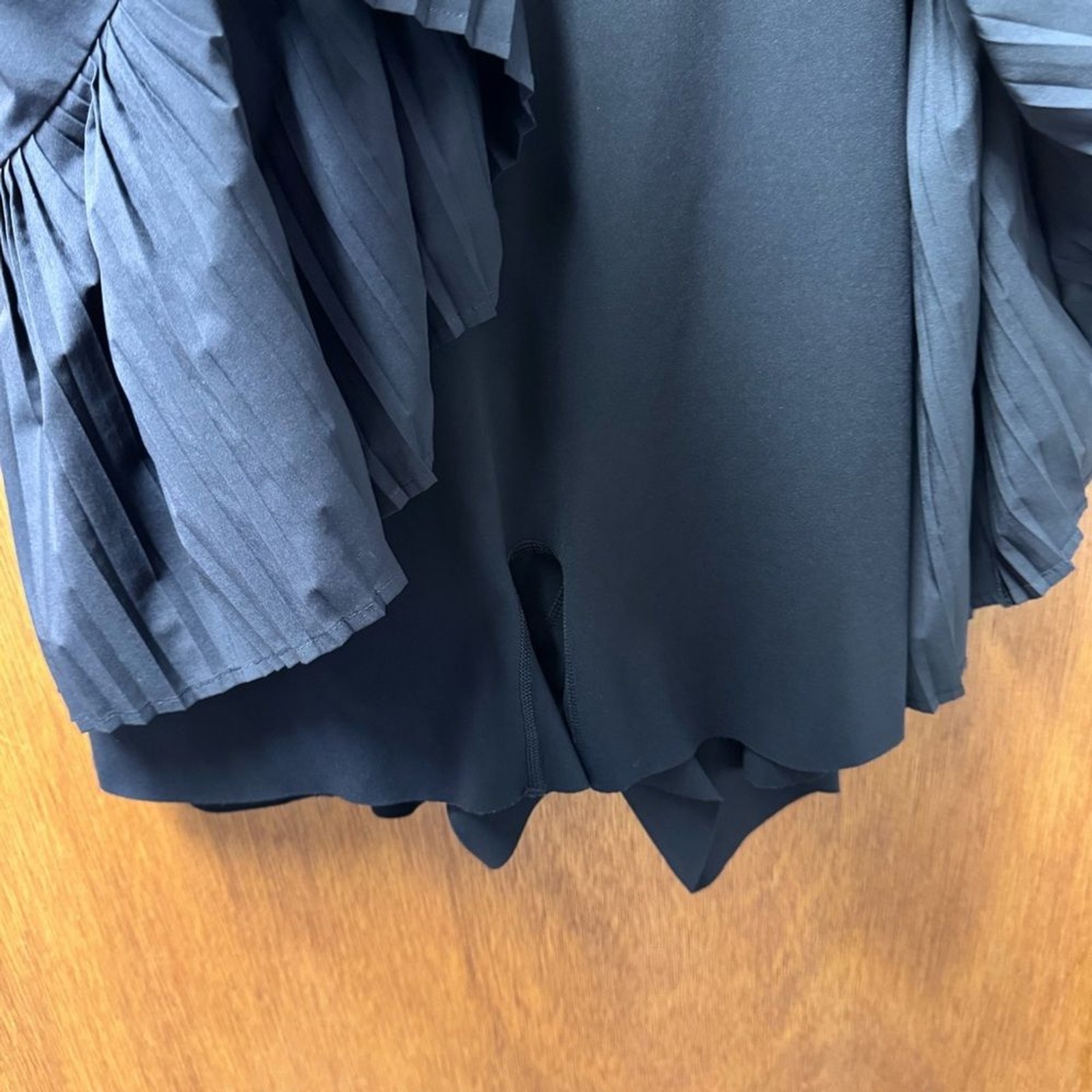 SPANX Yes, Pleats Tennis Exercise Dress Pleated Mini Very Black Plus Size 3X