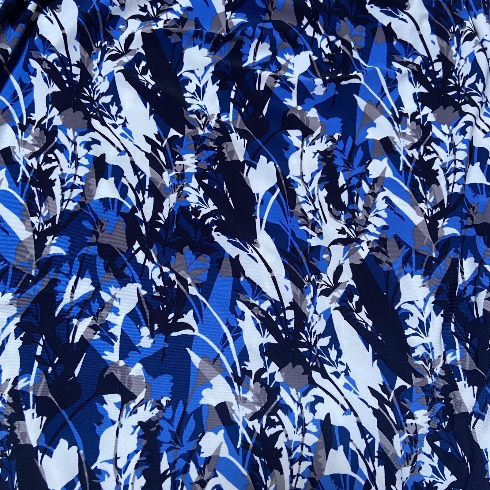 Blue, Black, Grey and White Dress Barn Dress Size XL
