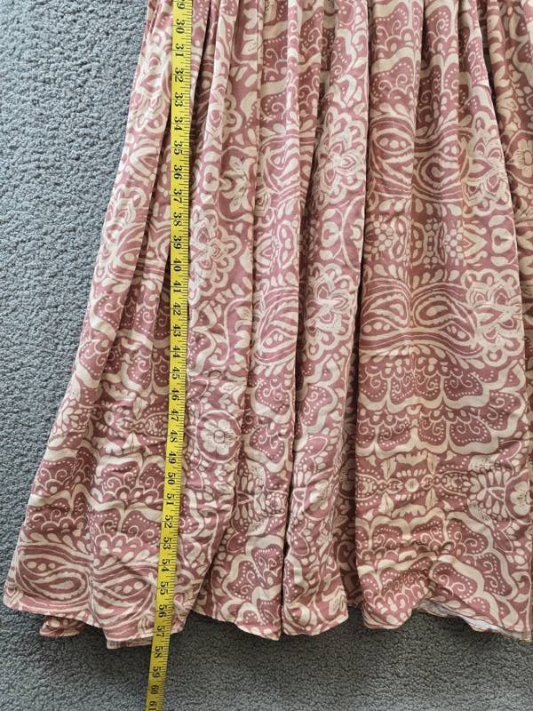 CeCe Linen Blend Sleeveless High-Low Maxi Dress Women’s M Mocha Back Zip Closure