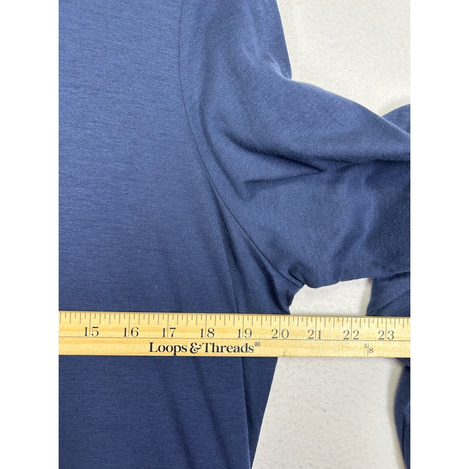 Quiet Luxury Peruvian Connection XXL Navy Ariana Dress Pima Cotton Midi NWT