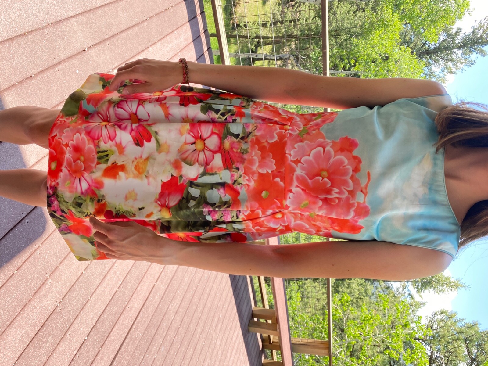 Yuzhongxiehou Summer Floral Dress (size 4)