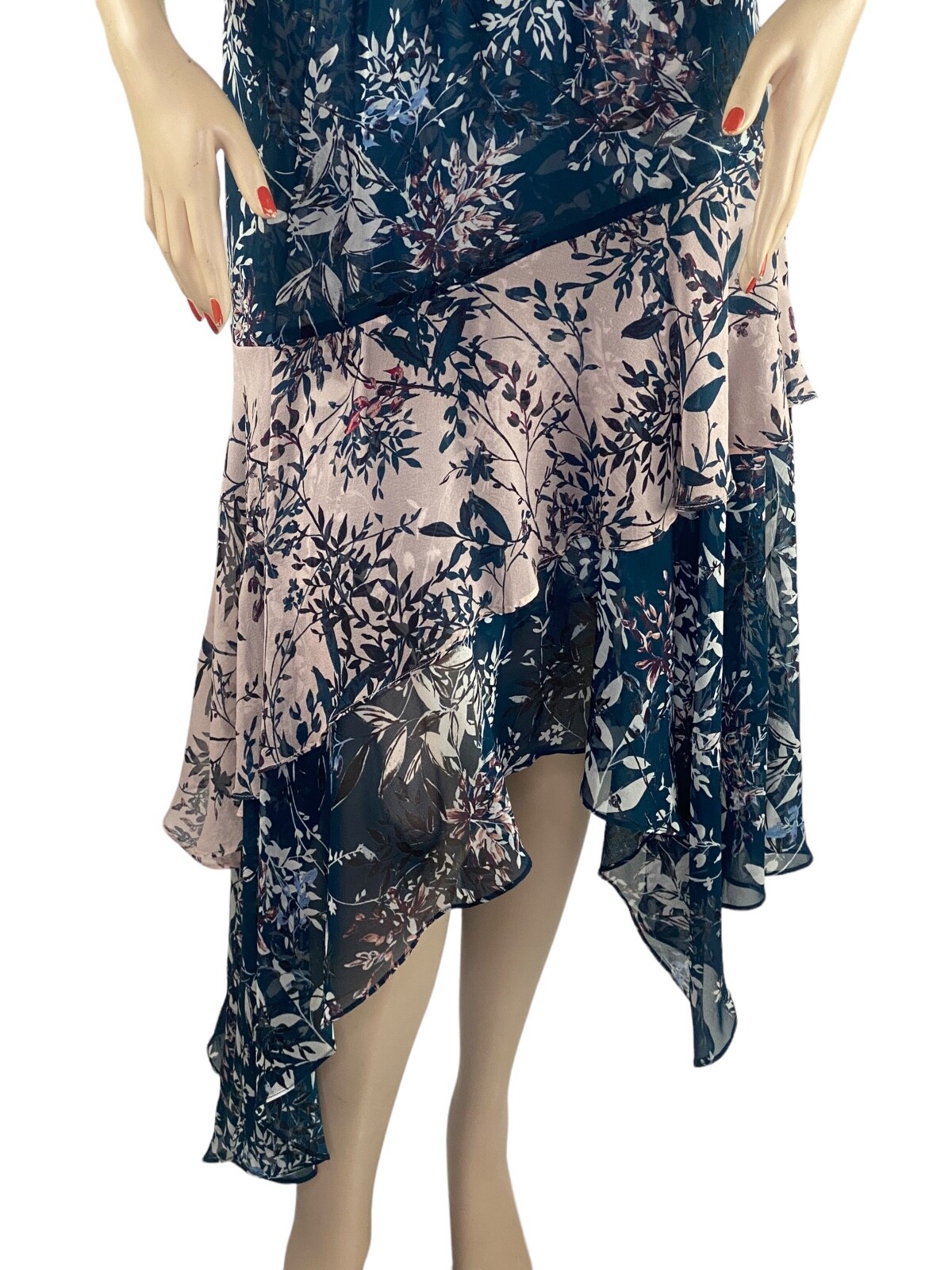 NWT $348 PARKER Silk Dress Boho Chic Festival Coquette Midi to Maxi XS