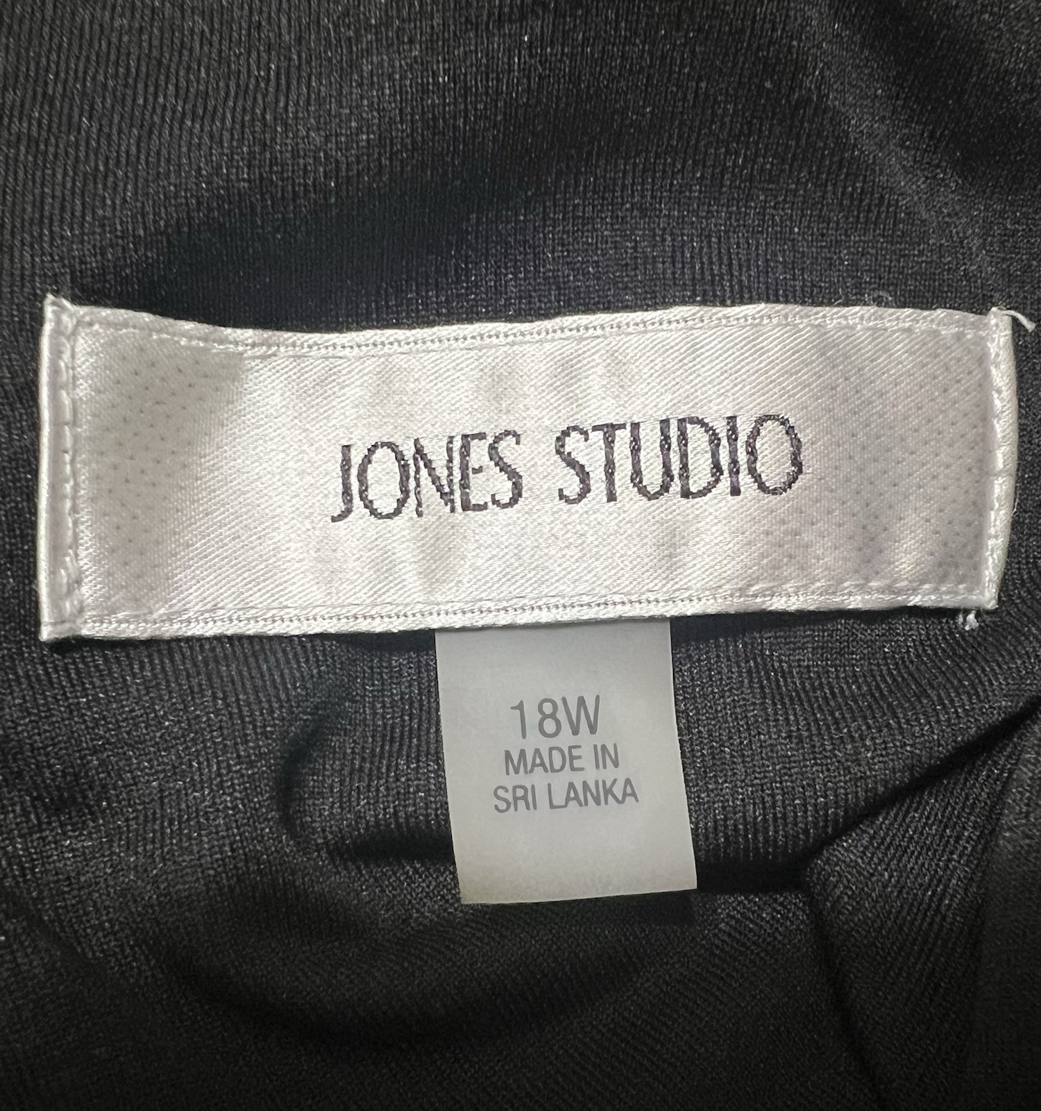 JONES STUDIO SIZE 18W BLACK EMBRIODERED PURPLE FLOWERS SCALLOPED MIDI DRESS NEW