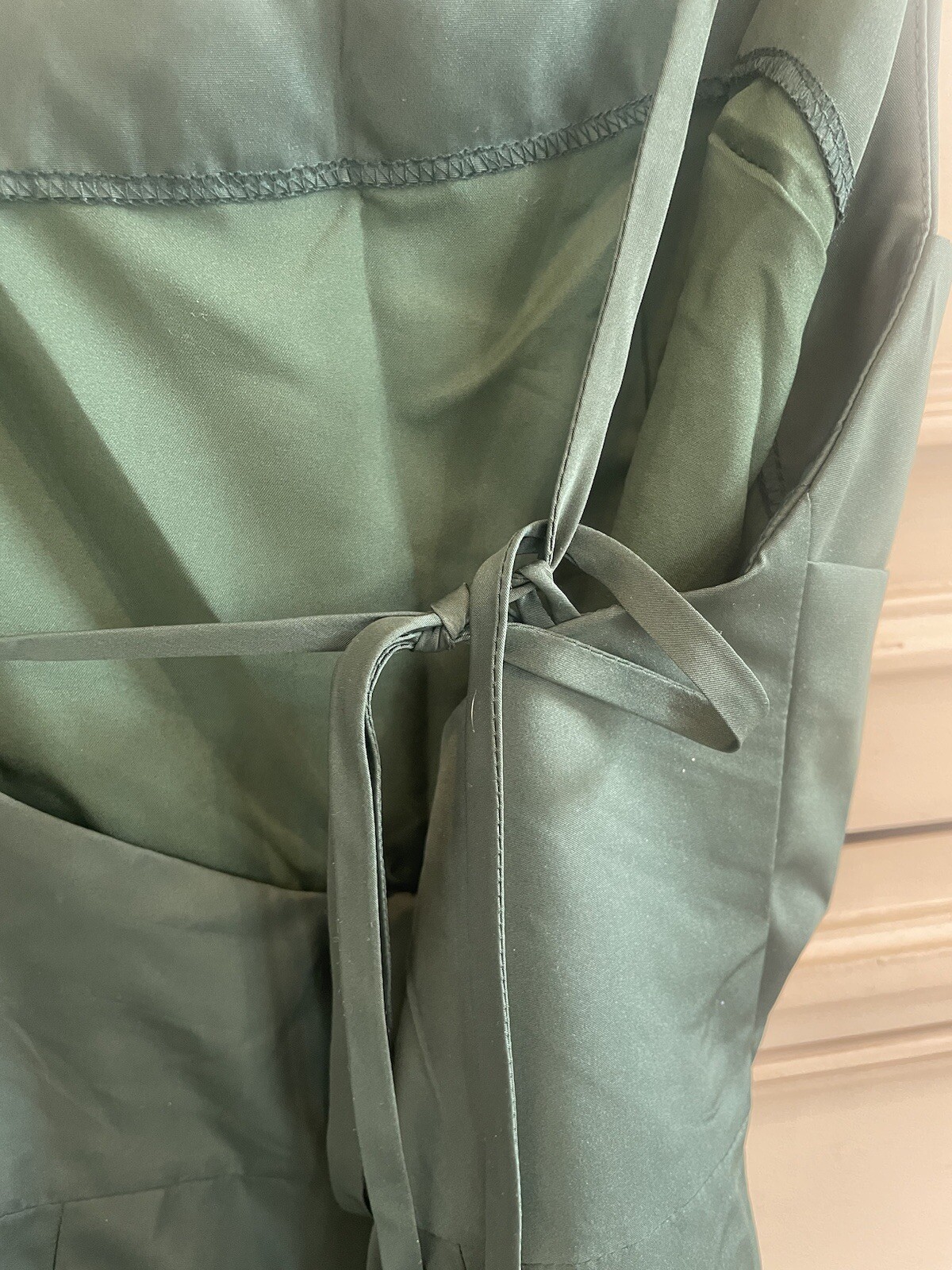 NWOT Amanda Uprichard Laconia Mini Dress In Cypress Green XS Flattering Ruching