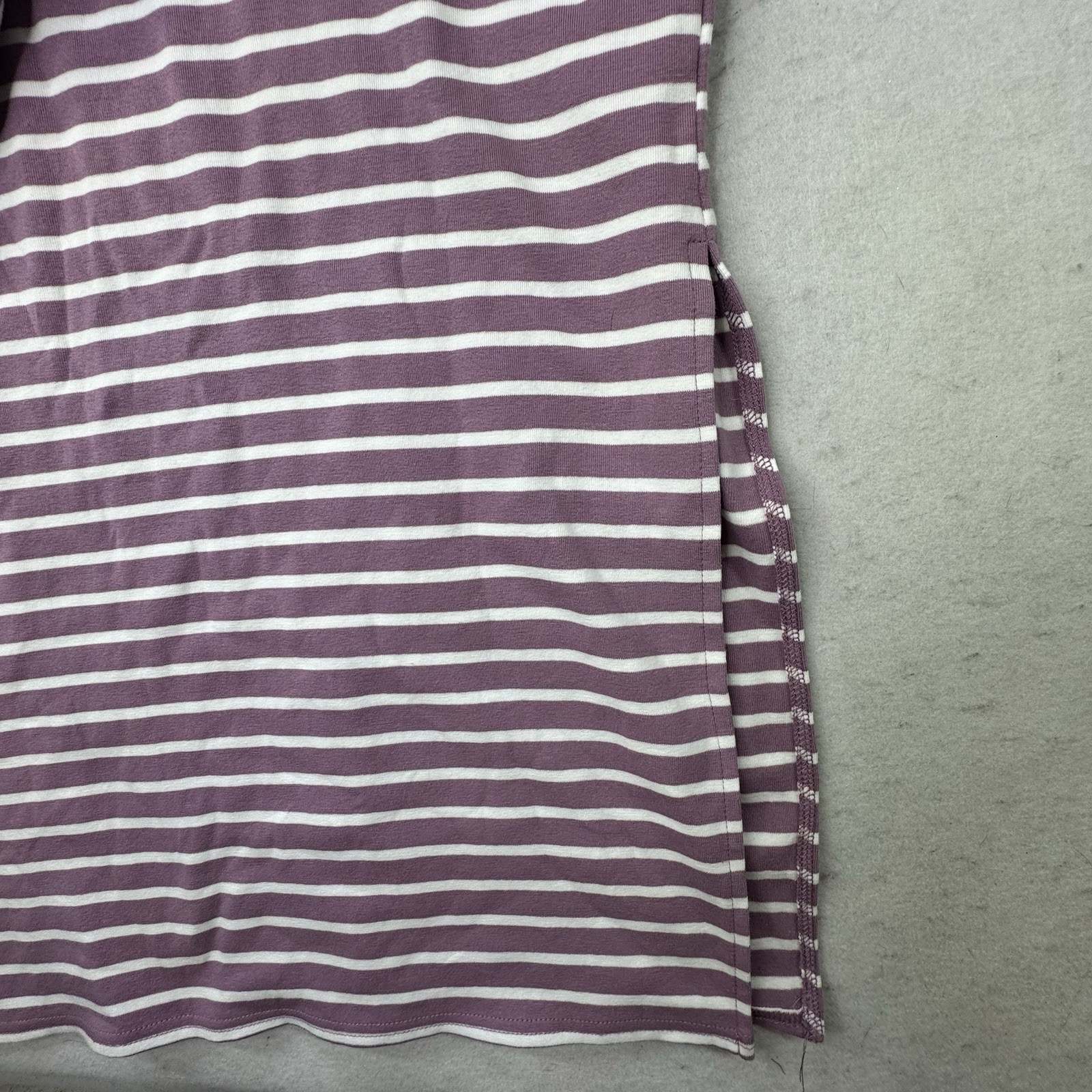 NWT Gilli Size Large Fitted Bodycon T Shirt Maxi Dress Purple Striped Stitchfix