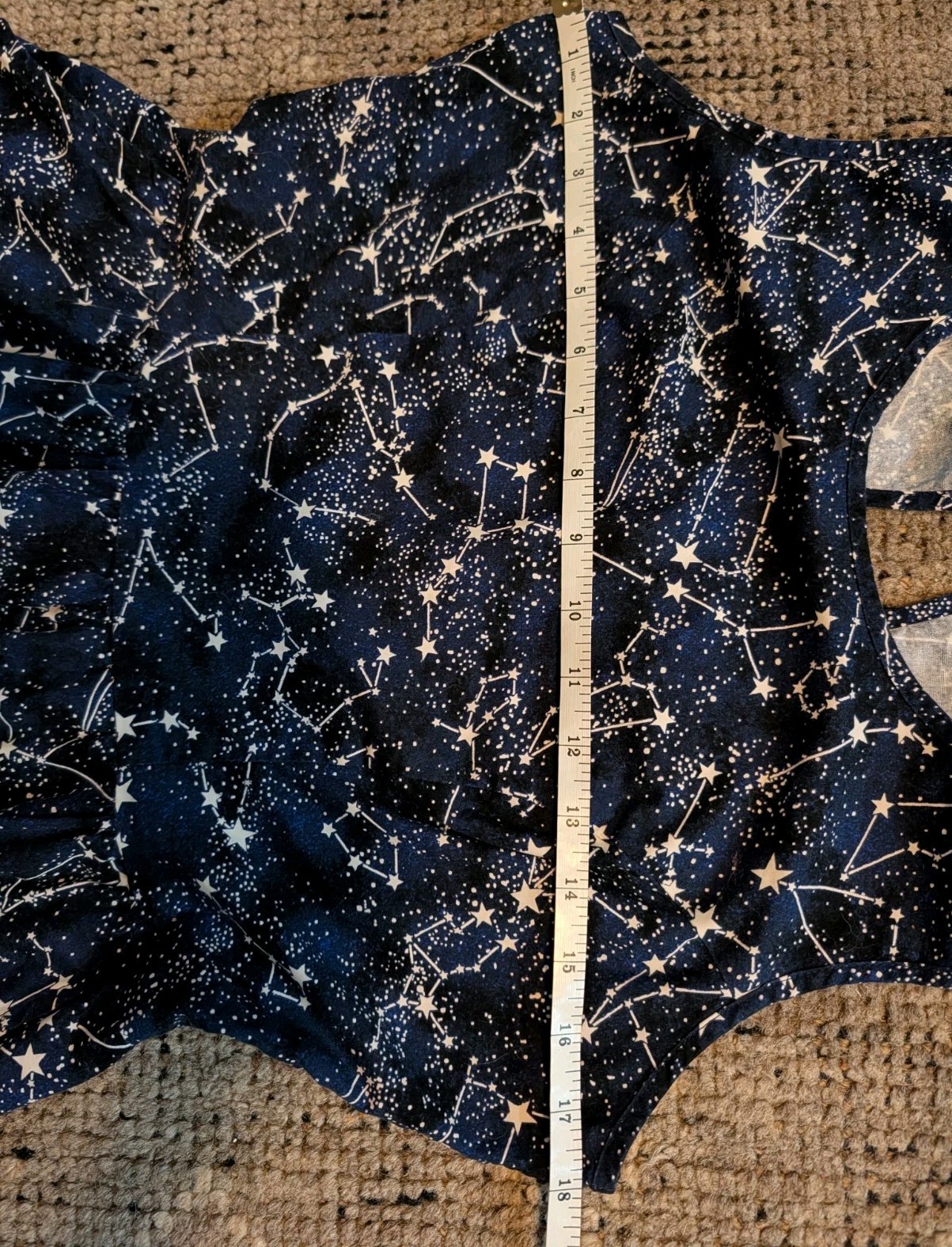 Retrolicious Constellation Celestial Dress Large Stars Galaxy Retro USA Glows!