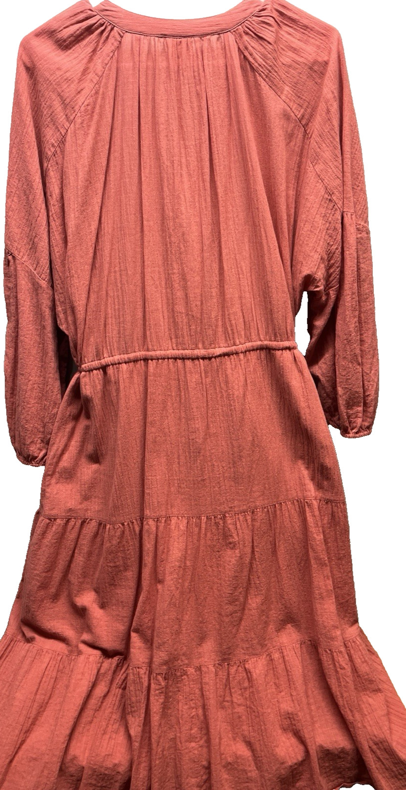 Matilda Jane Good Hart dress womens size XL coconut grove fall orange tiered