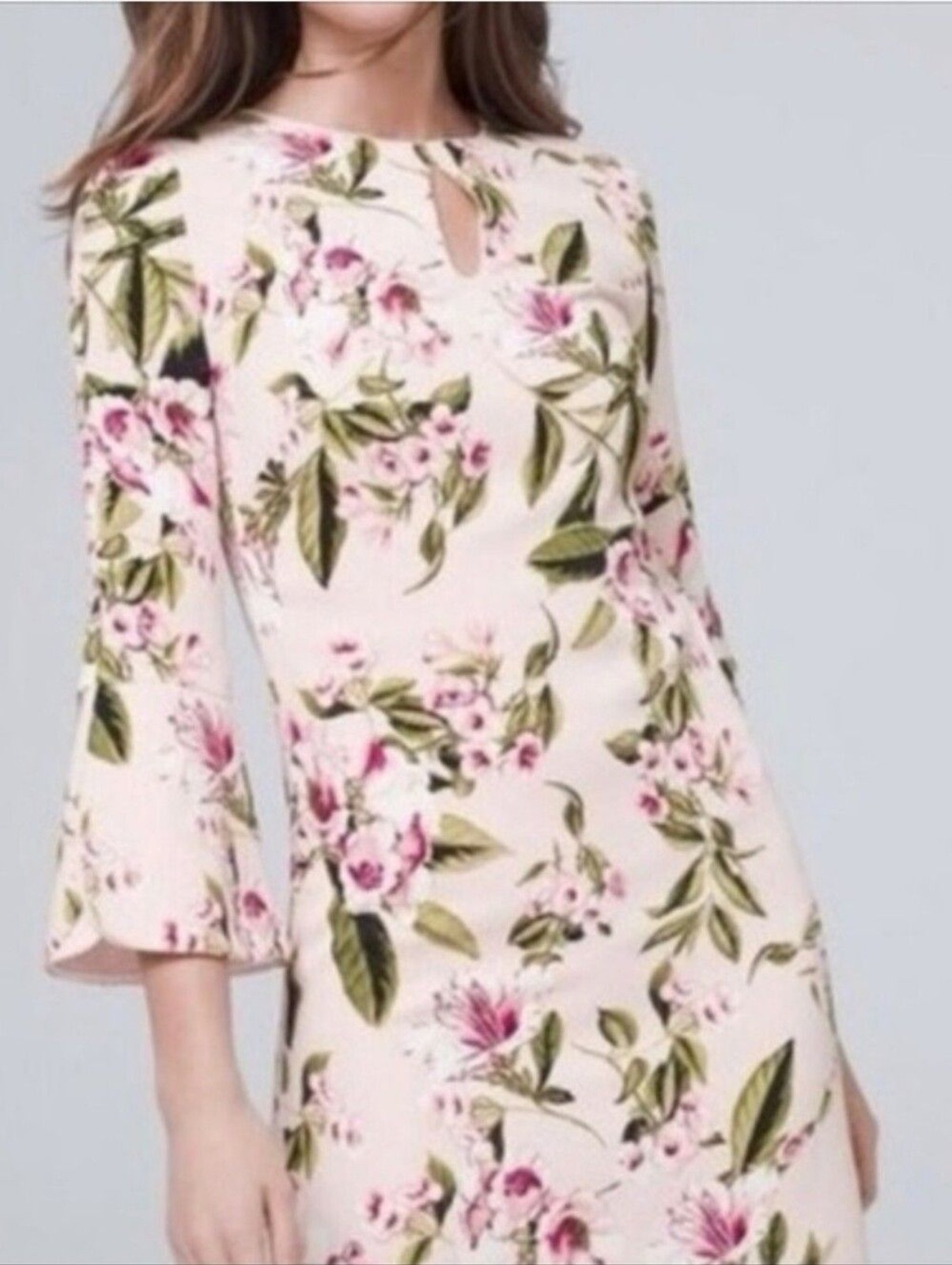 White House Black Market Pink Floral Shift Dress – 2