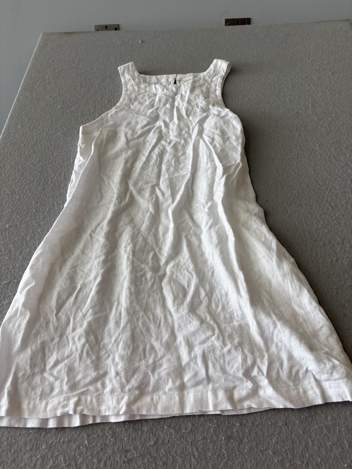 A New Day Dress Womens Medium White Sleeveless Tank Shift Mini Summer New