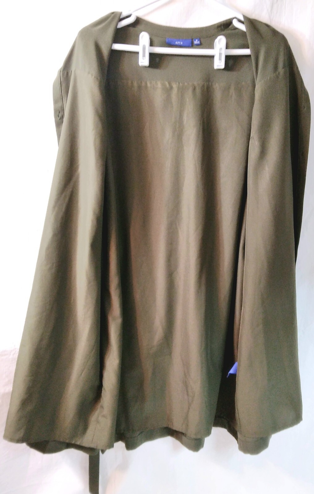 Apt. 9• Size M• Long Buckle Sleeve• Button Front• Belted• Lined• Shirt Dress•
