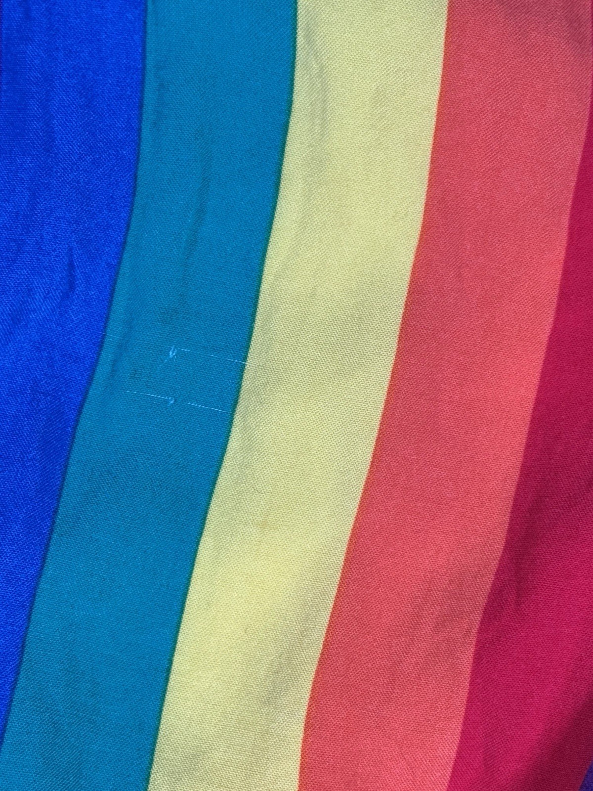 Torrid 2 (2X 18/20) Rainbow Striped Challis Smocked Mini Tank Dress Pride Punk