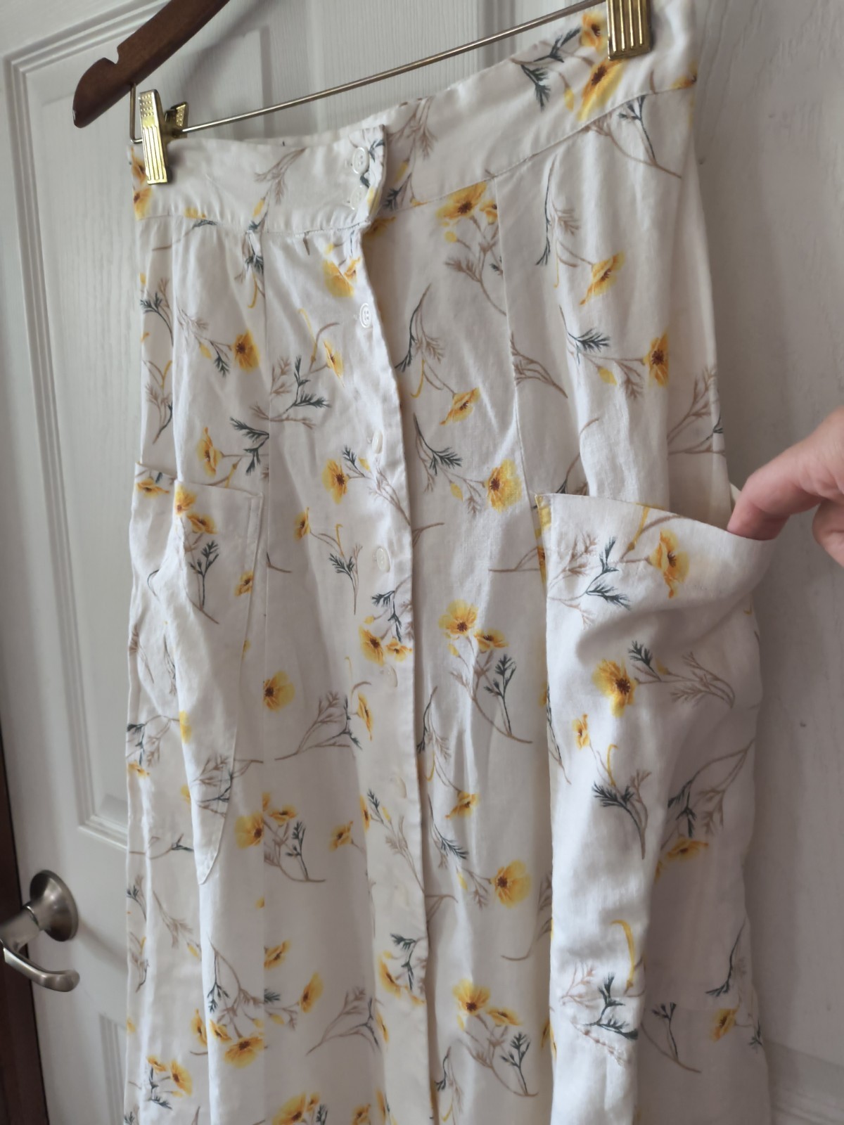 Happy X Nature Kate Hudson Floral Printed Dress Linen Skirt Top Set Size 0