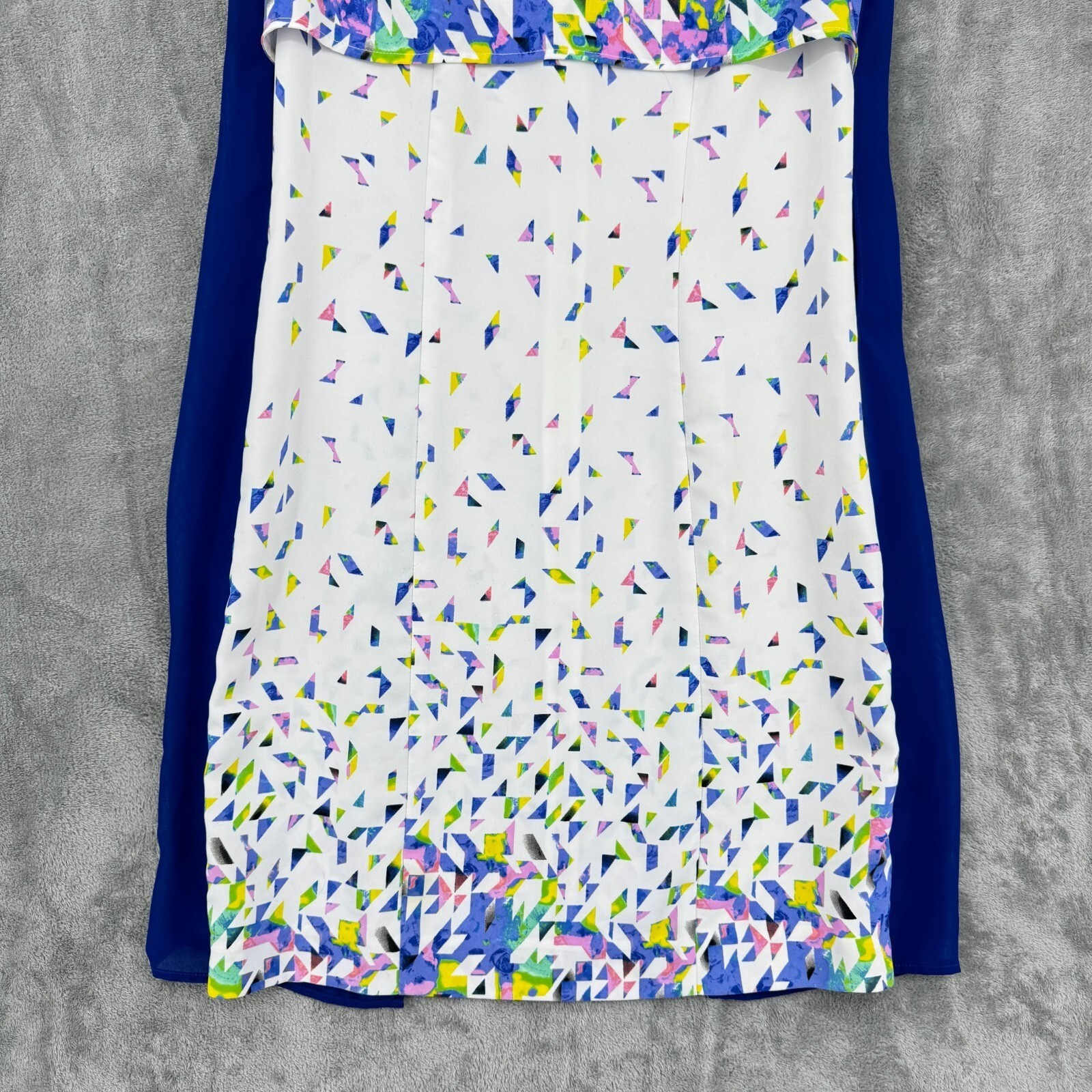 Lily Dress Womens Medium Abstract Button Career Classic Sheath Career Casual Zip