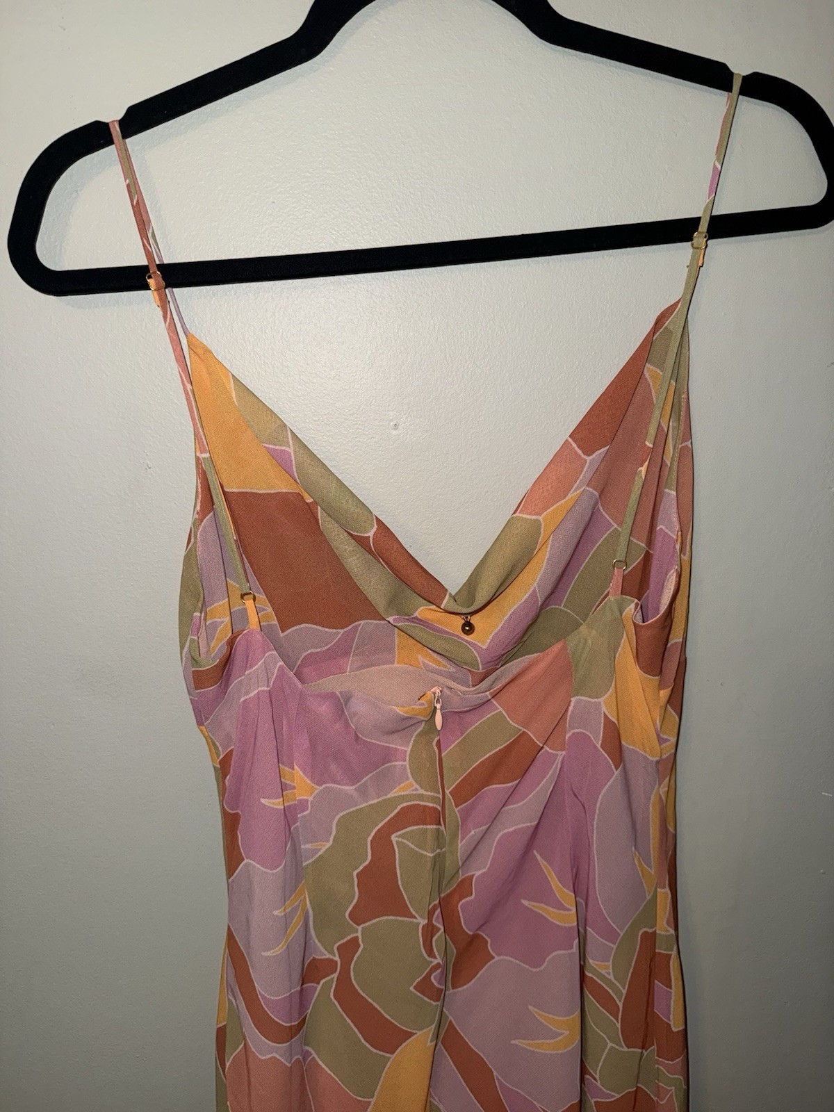NWT Runaway The Label Sienna Multicolour Slip Dress Maxi summer size 6 / Medium