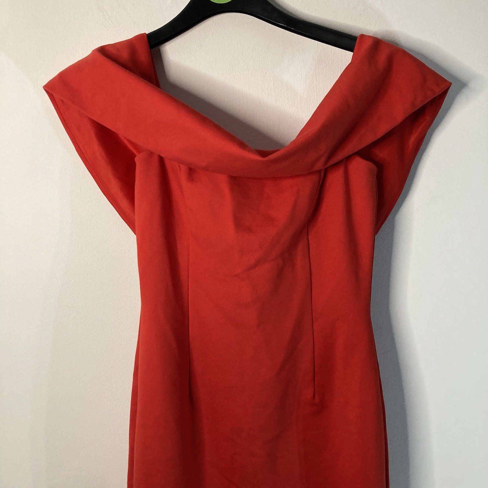 Lavish Alice Red Off Shoulder Midi Dress UK 8 – Party Evening Bodycon