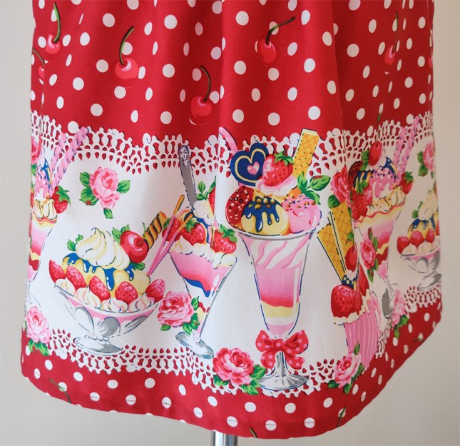 Ice Cream Print Dress by Serendipity Girls Designer Dresses