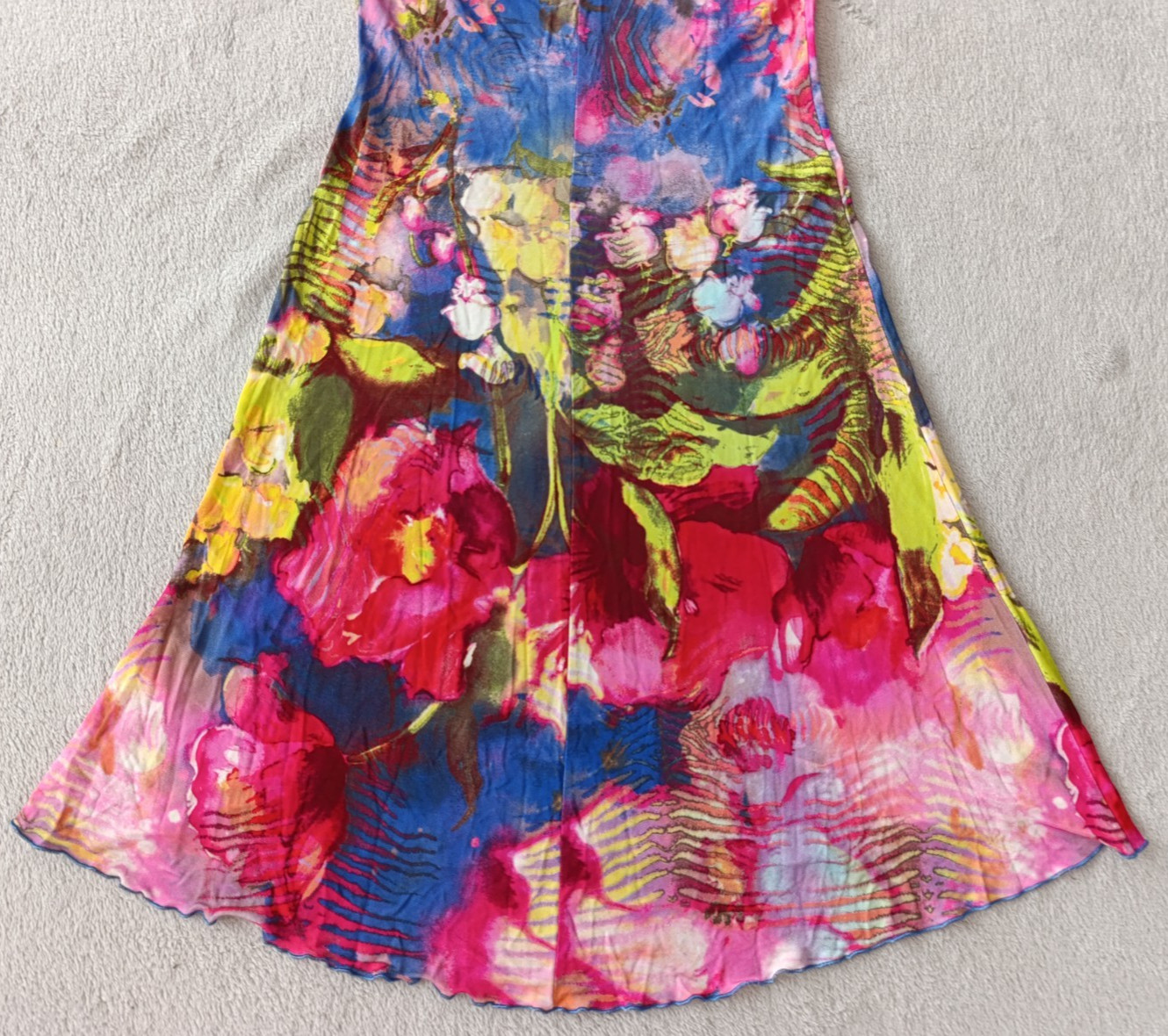 Class Roberto Cavalli womens Multicolor Floral Sleeveless Summer Dress size 10