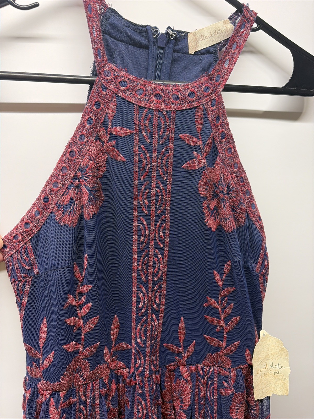 NWT Altar’d State Plum Onawei Maxi Dress – Women’s Small Defect (AS IS)