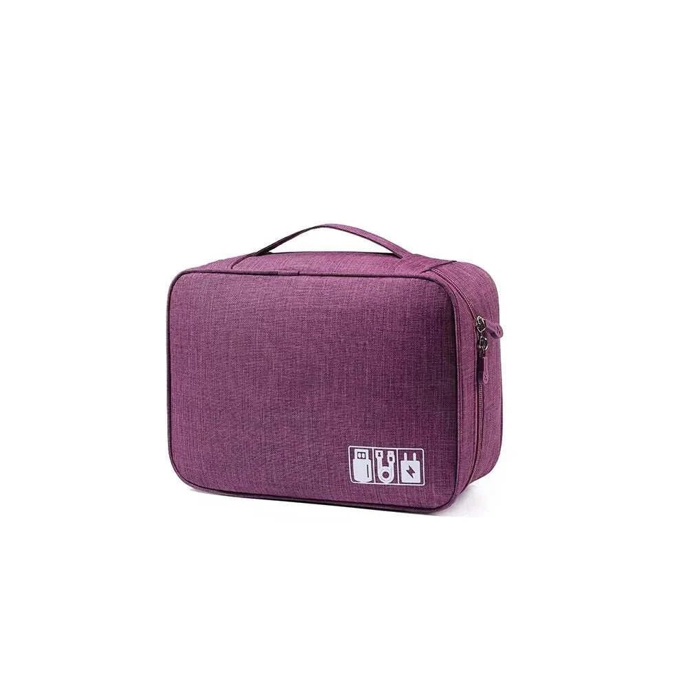 Portable Digital Storage Bag USB Gadget Waterproof Cable Organizer Pouch