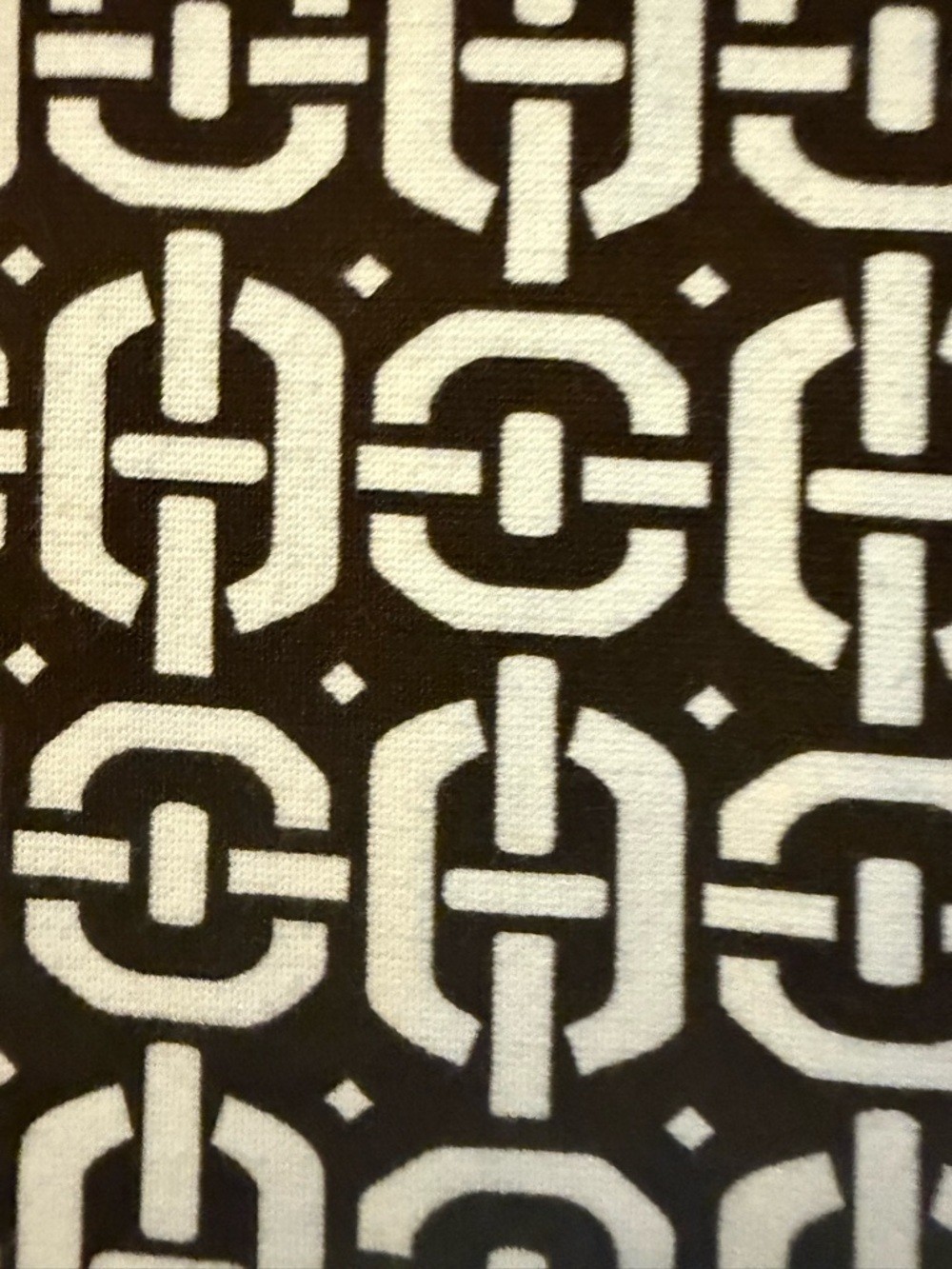 Banana Republic Brown & White Geometric Dress