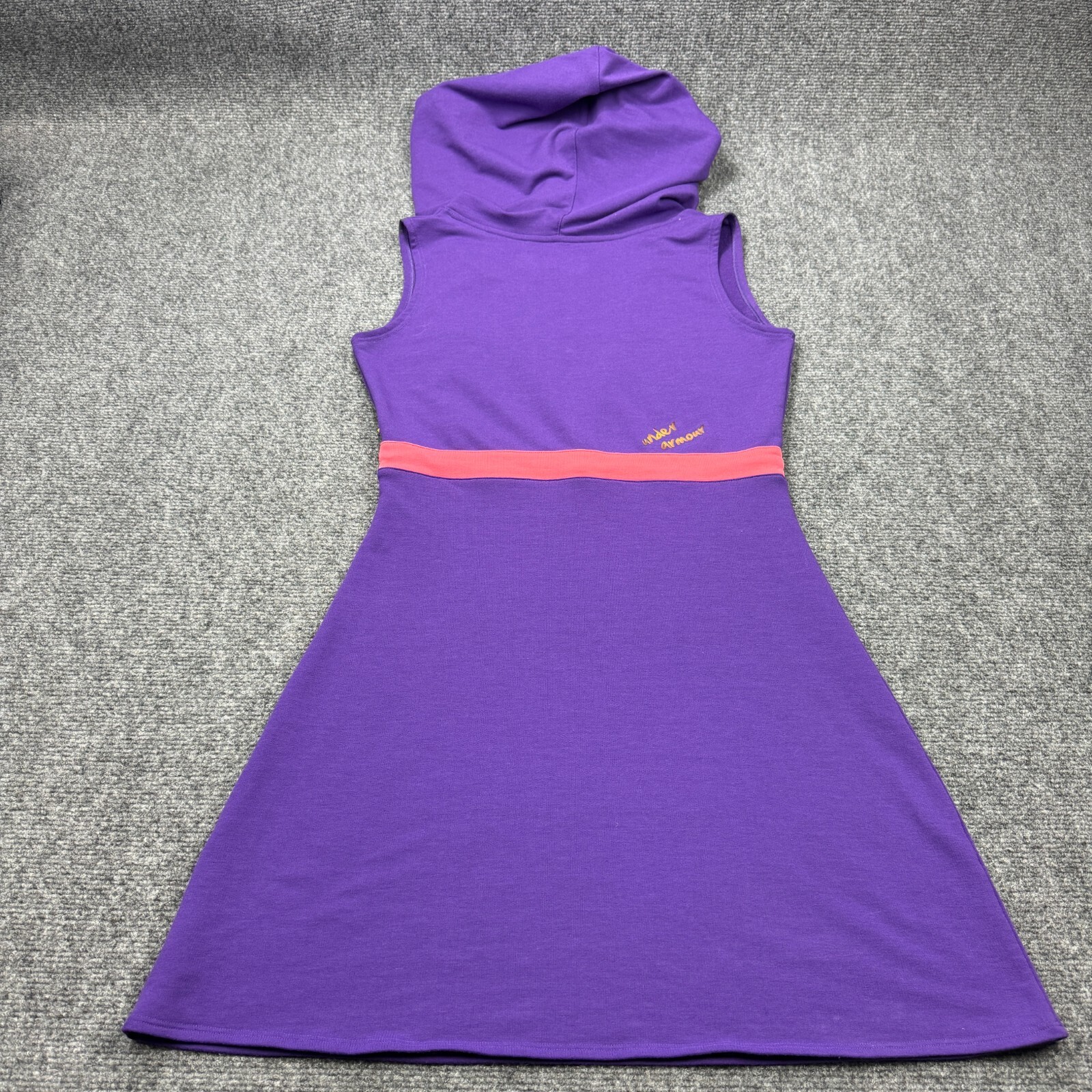 Under Armour Cover Up Womens Extra Small Purple Hoodie Tunic Coverup Dress