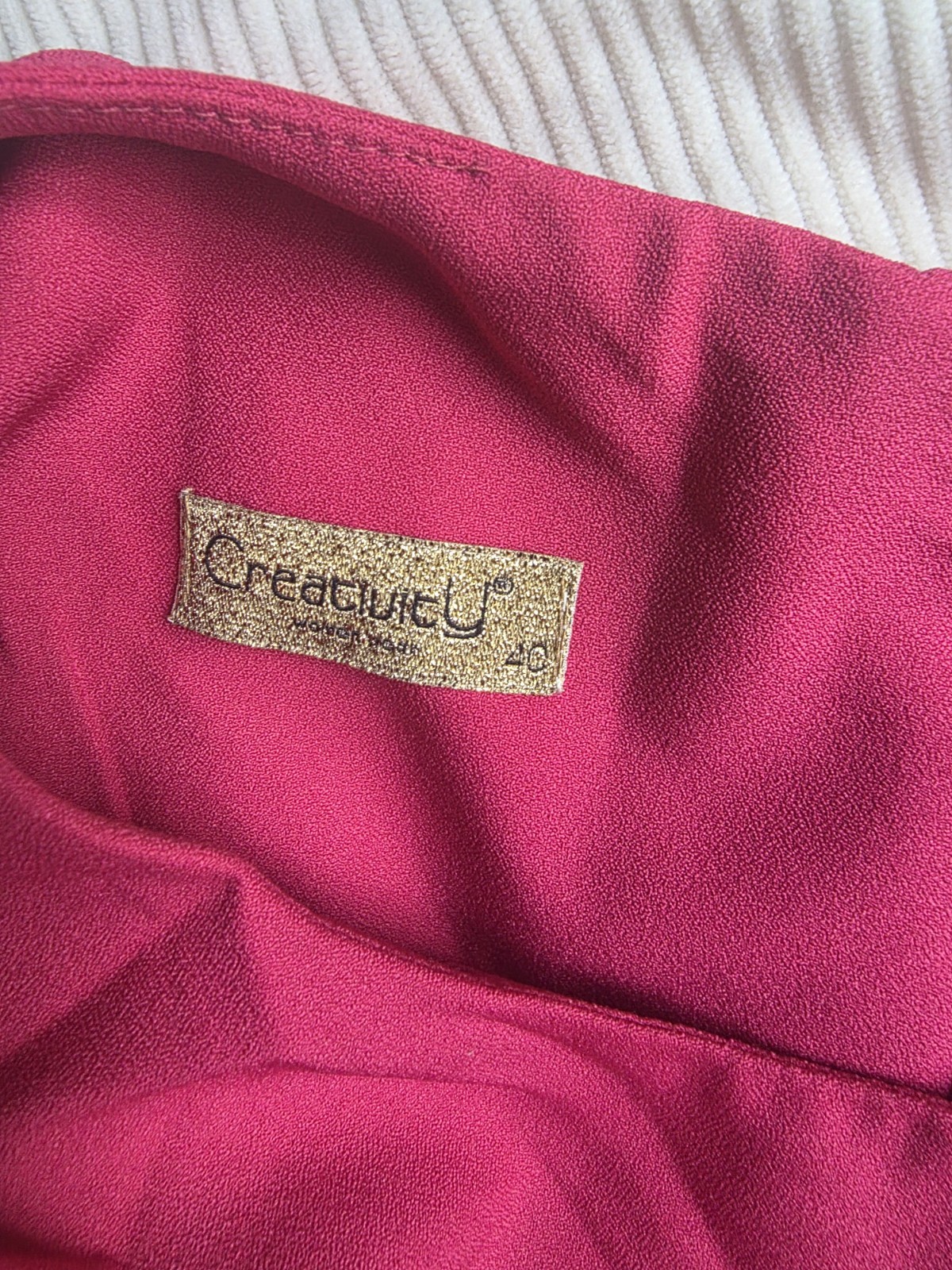 Creativity Side Panel Detail Dress Pink EU size 40 Nwot