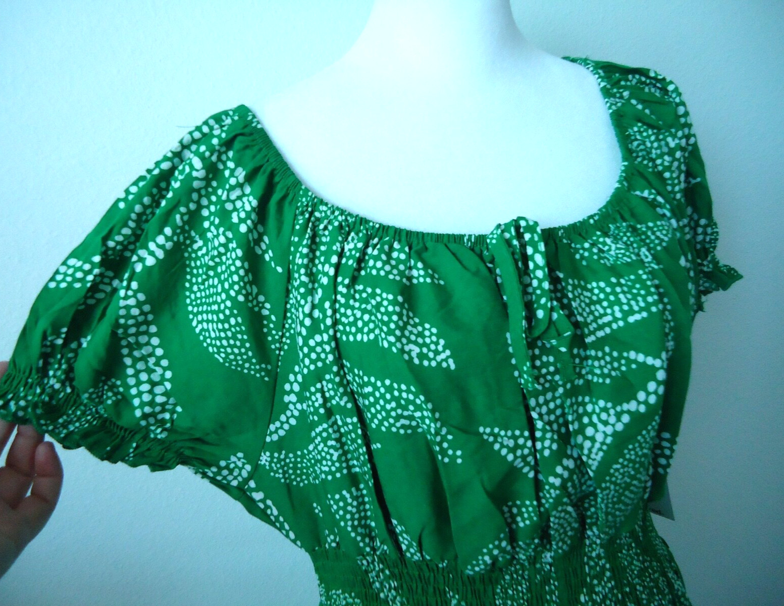 NWT Anthropologie Kindred Green Floral Print Long Dresses RN#166636 Size-PXL