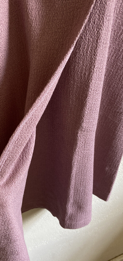 Madewell Dress Cross-Front Button Lilac Sheath Midi Normal Core Sz. L
