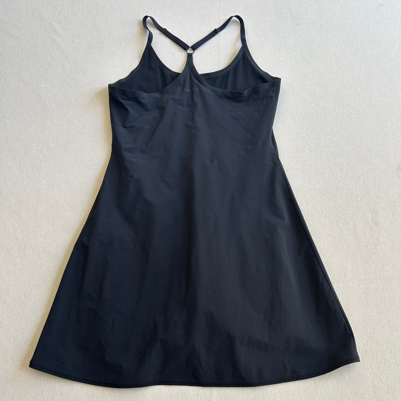 Outdoor Voices The Exercise Dress Womens Small Black Built-In Shorts Golf Tennis