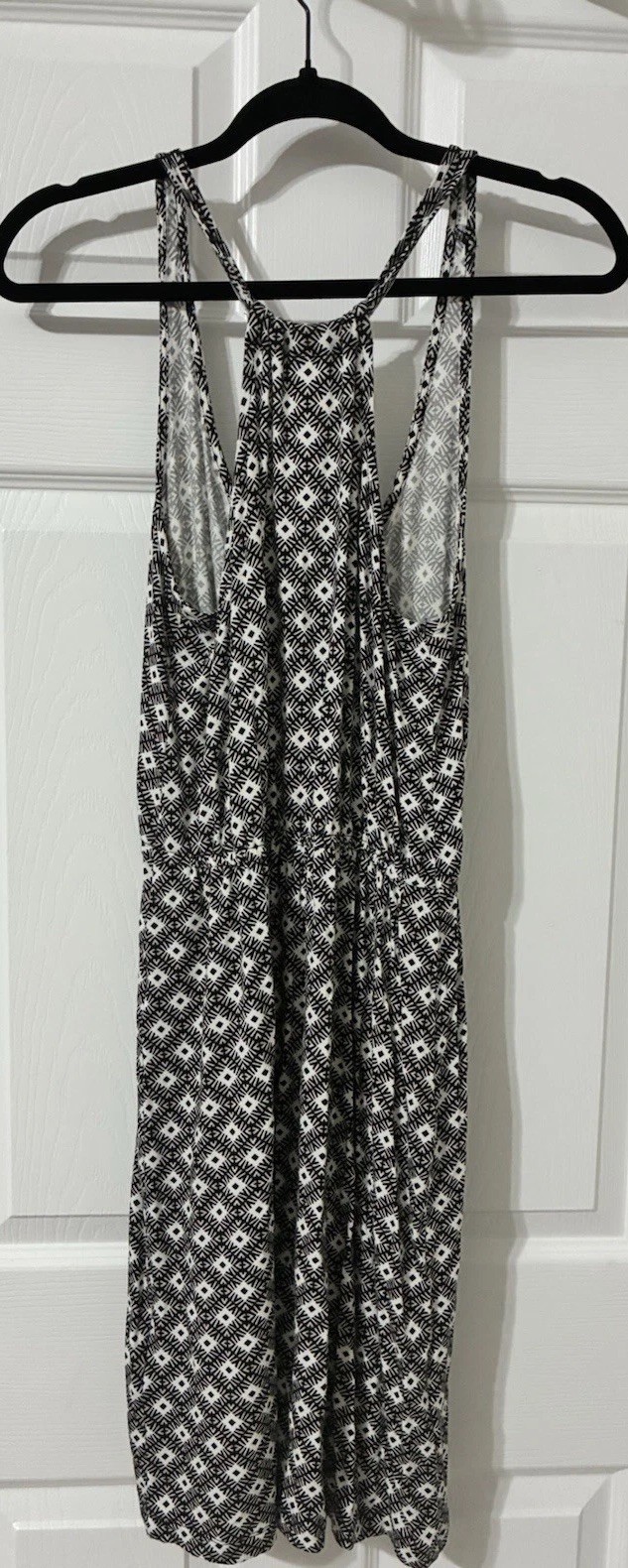 Old Navy Racerback Dresses Size Small Lot of 2 Geometric prints blue + black