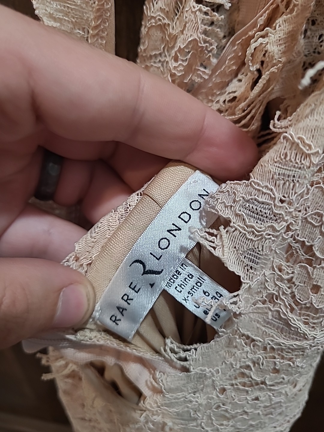 Rare London Lace PLeated Maxi Dress – Size 2