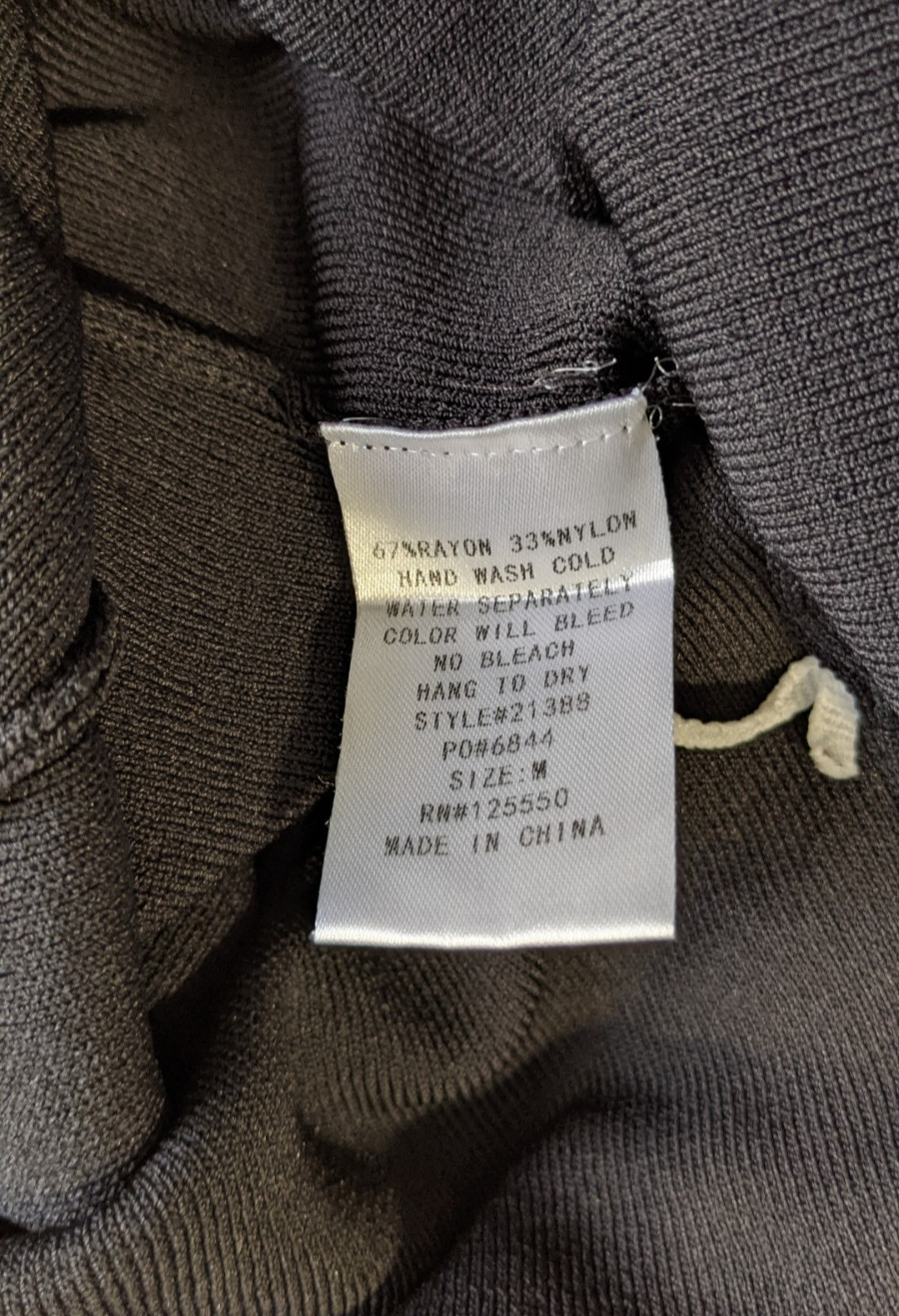 Hera Collection Women’s Button Front Strap Midi Dress Sz M Black Rayon Blend EUC