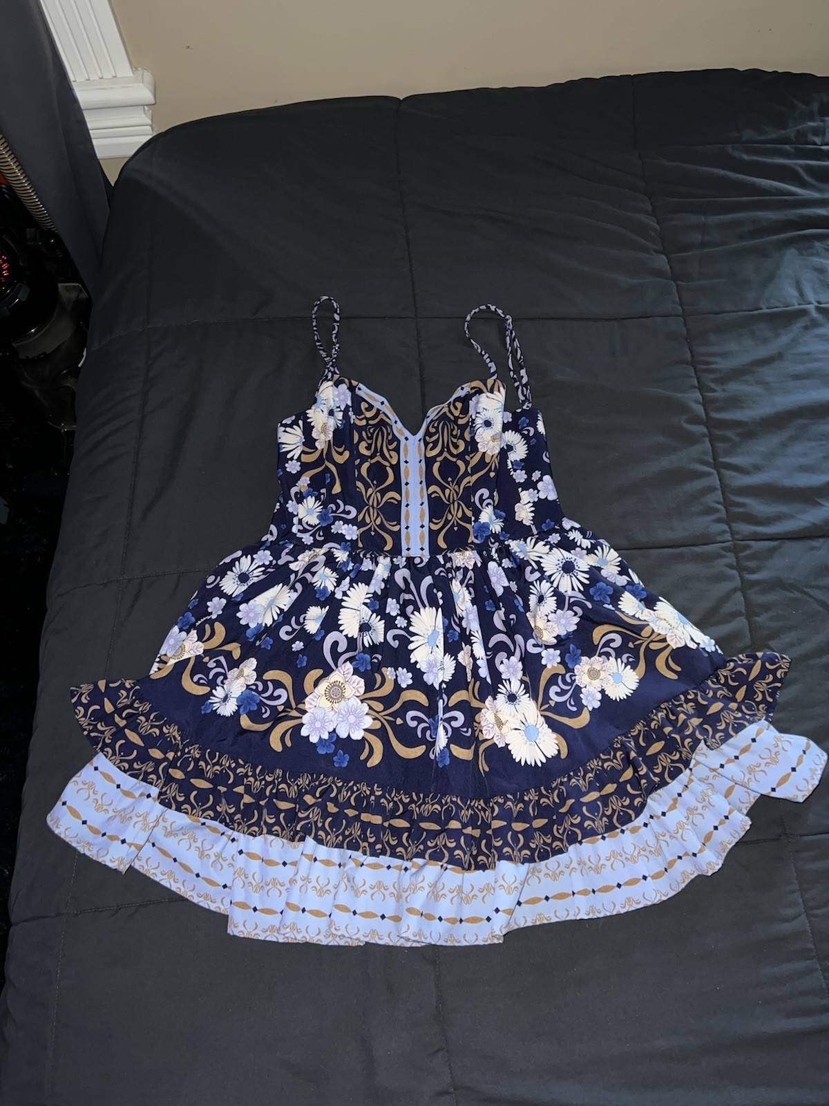 Agua Bendita Isadora Mini Dress Sz Small S Handmade $220 Colombia
