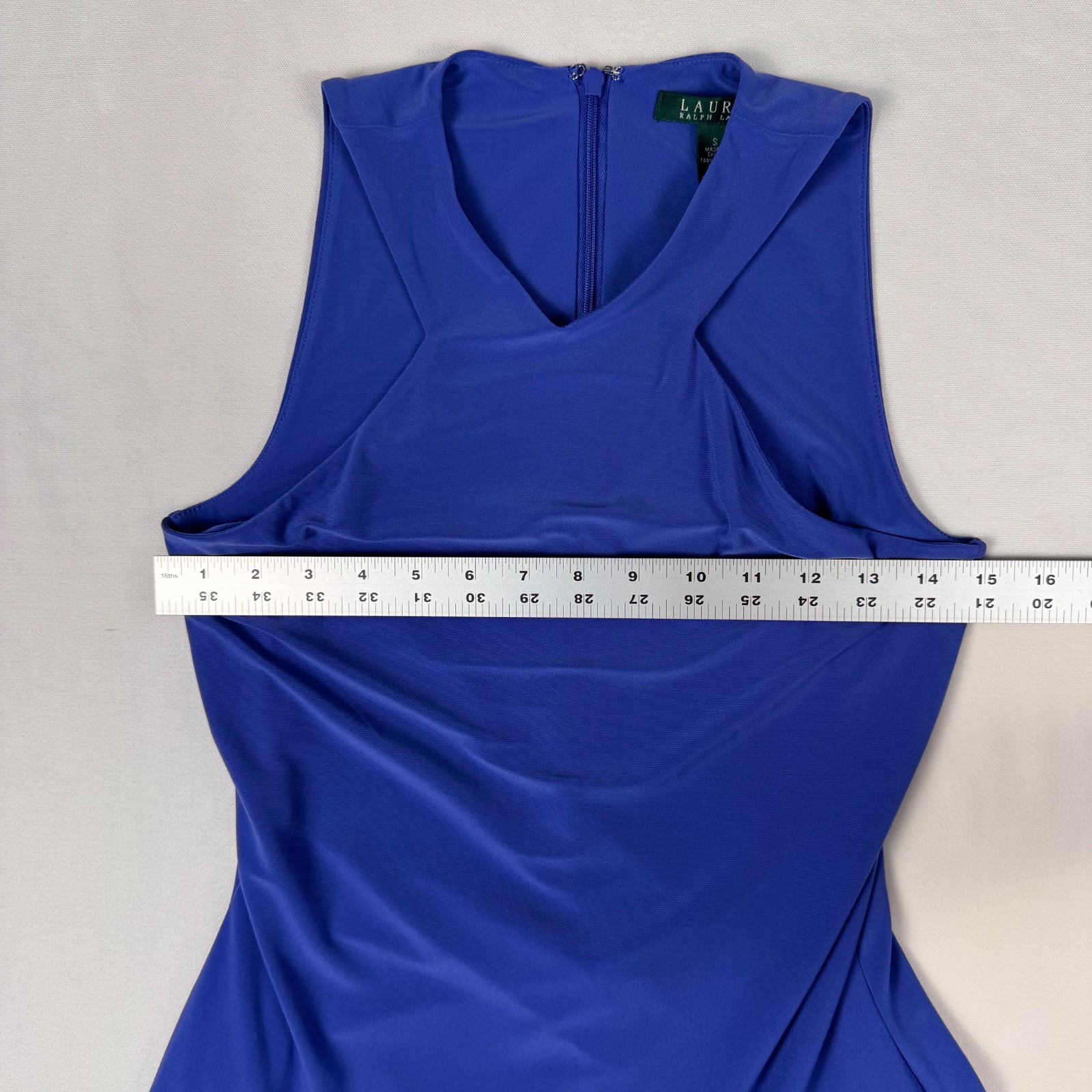 Lauren Ralph Lauren Purple Sleeveless Pleated A-Line Dress – Size Small