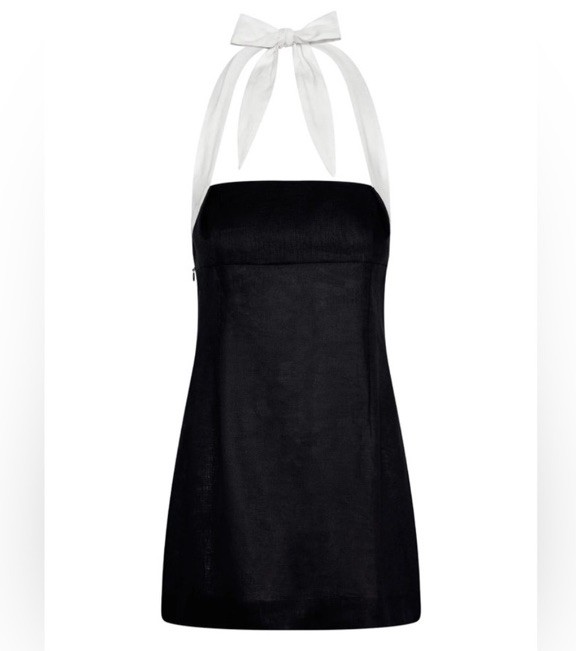 NWT Monday Swimwear Montserrat Mini Dress – Black/White Women’s Size P fits XS/S
