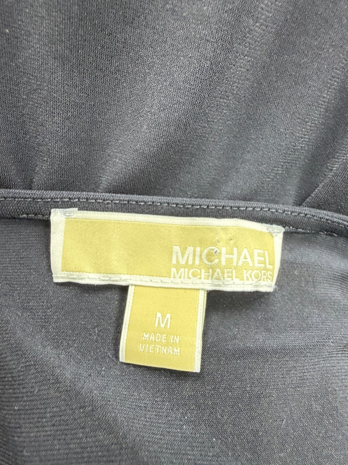 Michael Kors Formal Dress Size M Bodycon Sexy Chain Detail Evening Short Navy