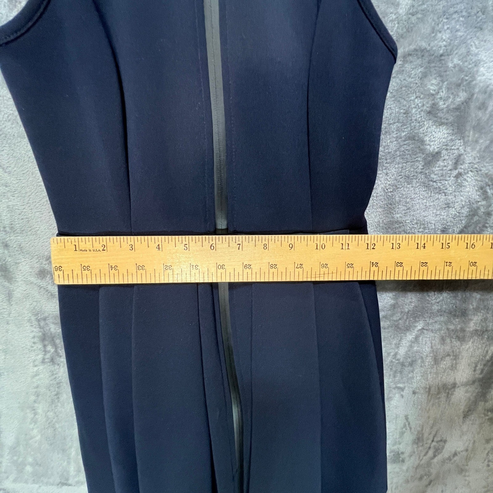 T by Alexander Wang Navy Scuba Front Zip Pleated Mini Dress Pockets sz XS Sporty