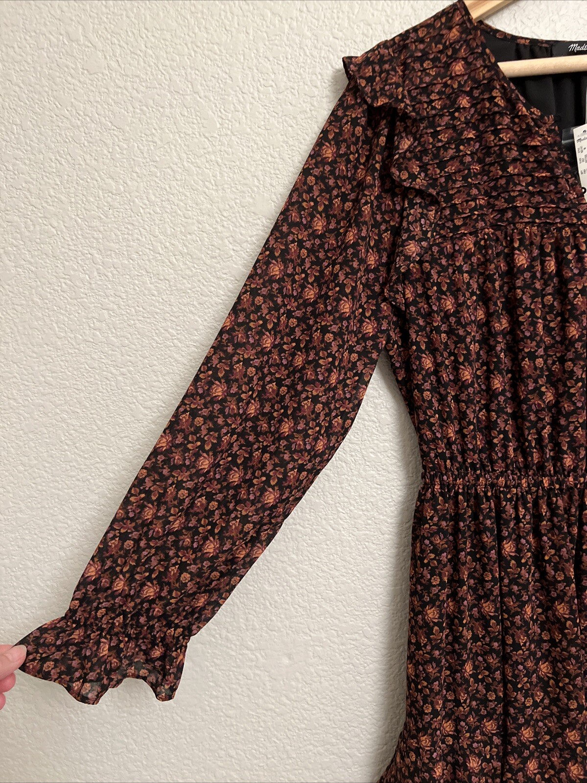 NEW Madewell Georgette Tiered Maxi Dress Ruffle Cottagecore Fairy Boho Peasant M