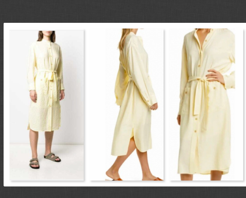 Vince Oversize Belted Long Sleeve Shirtdress Size Large #B589