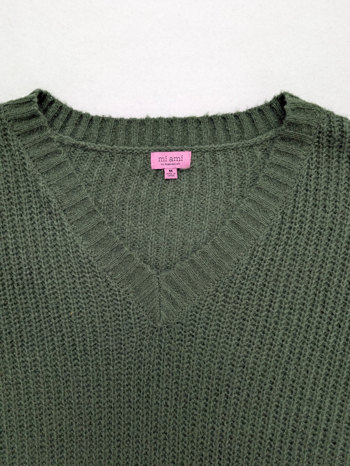 Mi Ami for Francesca’s Women’s Sweater Dress Size M Green