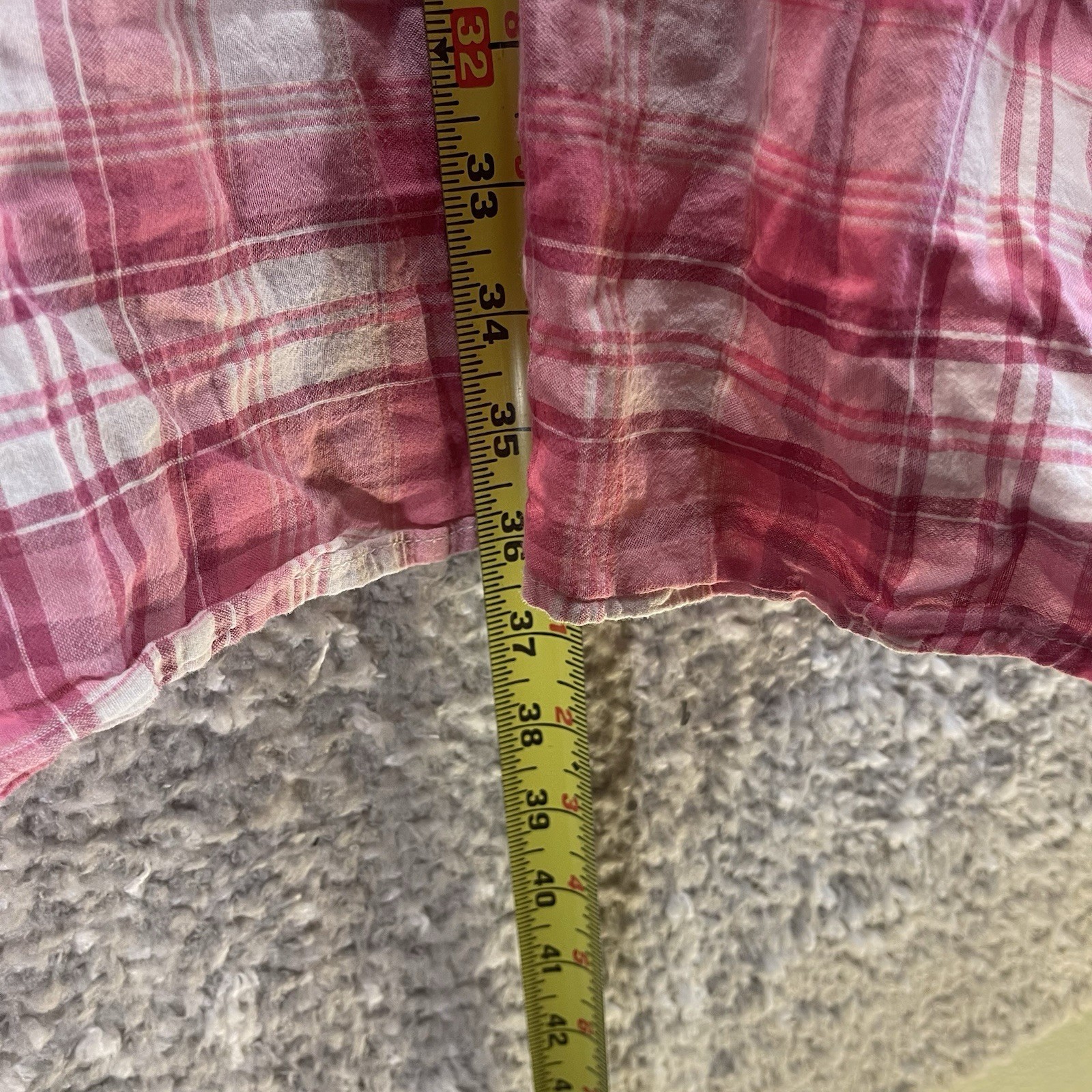 Philosphy Floral Embroidered Plaid Dress Roll Tab Sleeve M Cowgirl Festival