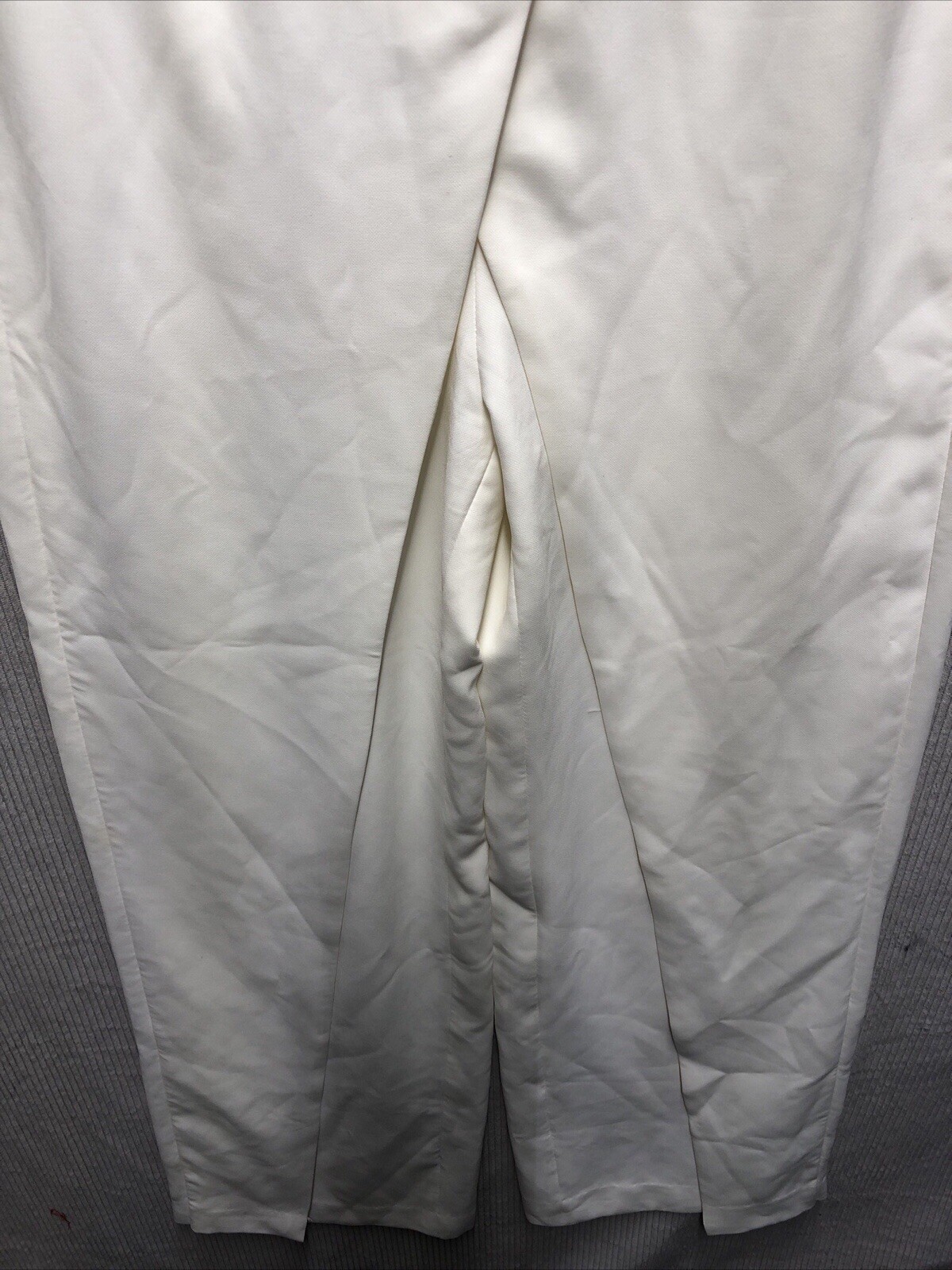 White House Black Market Strapless Jumper Size 0 Off White Split Layered Front